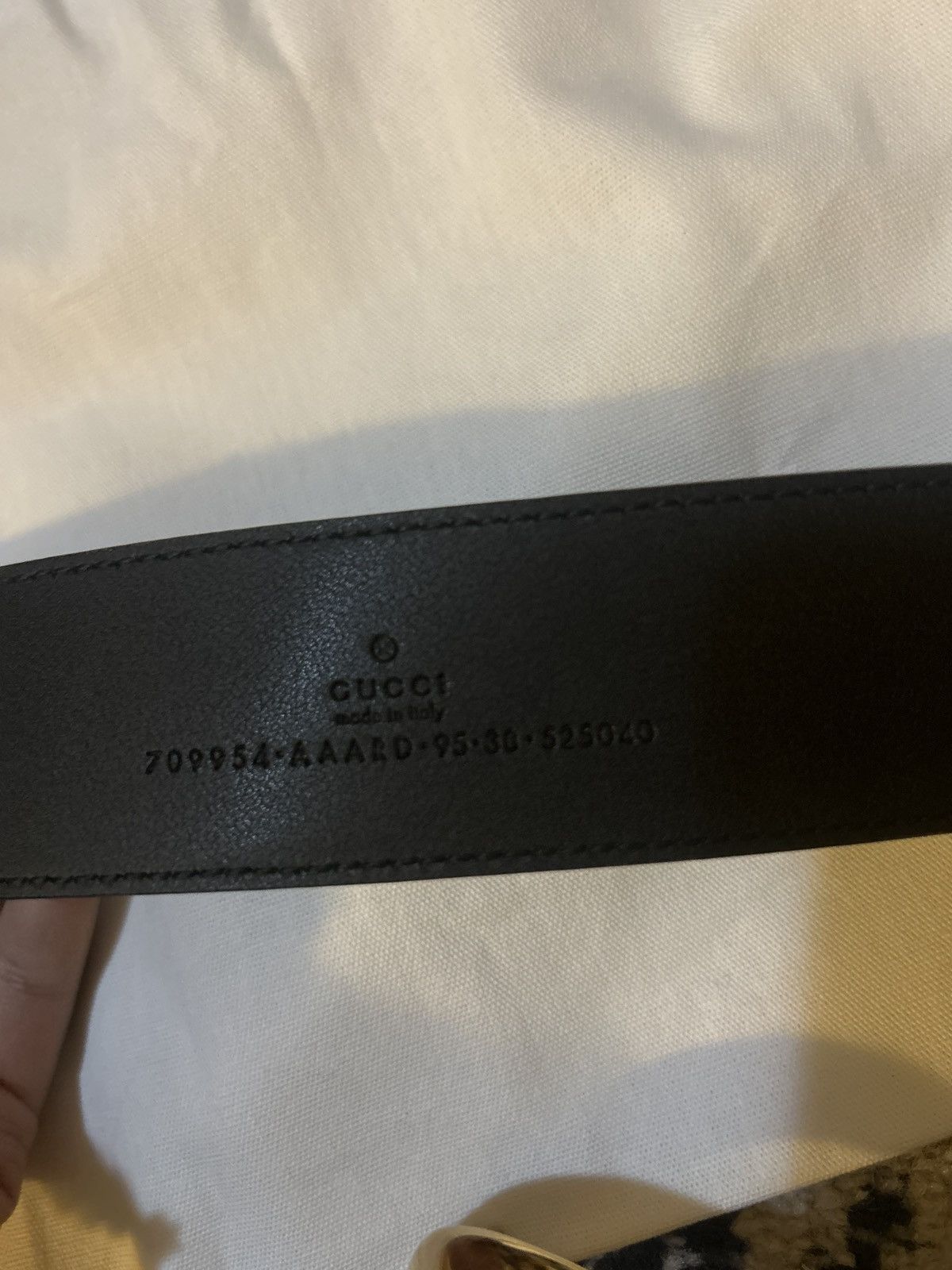 Gucci Gucci Polka Dot Memorable Buckle G Logo Leather Belt size 95 Size ONE SIZE - 2 Thumbnail