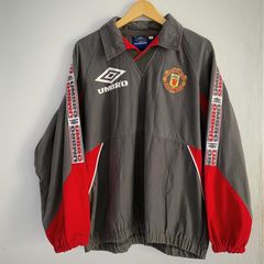 MANCHESTER UNITED 1995 1996 FOOTBALL SOCCER DRILL TOP JACKET UMBRO