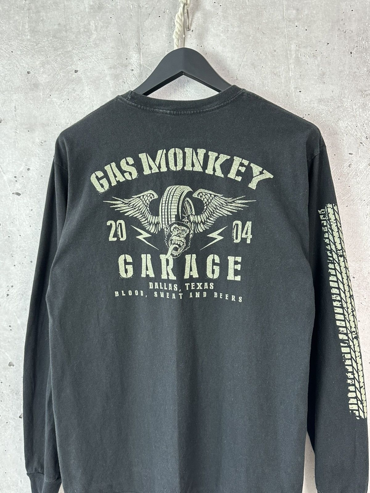 Vintage Vintage Gas Monkey Garage Made in USA Long Sleeve Size US L / EU 52-54 / 3 - 5 Thumbnail