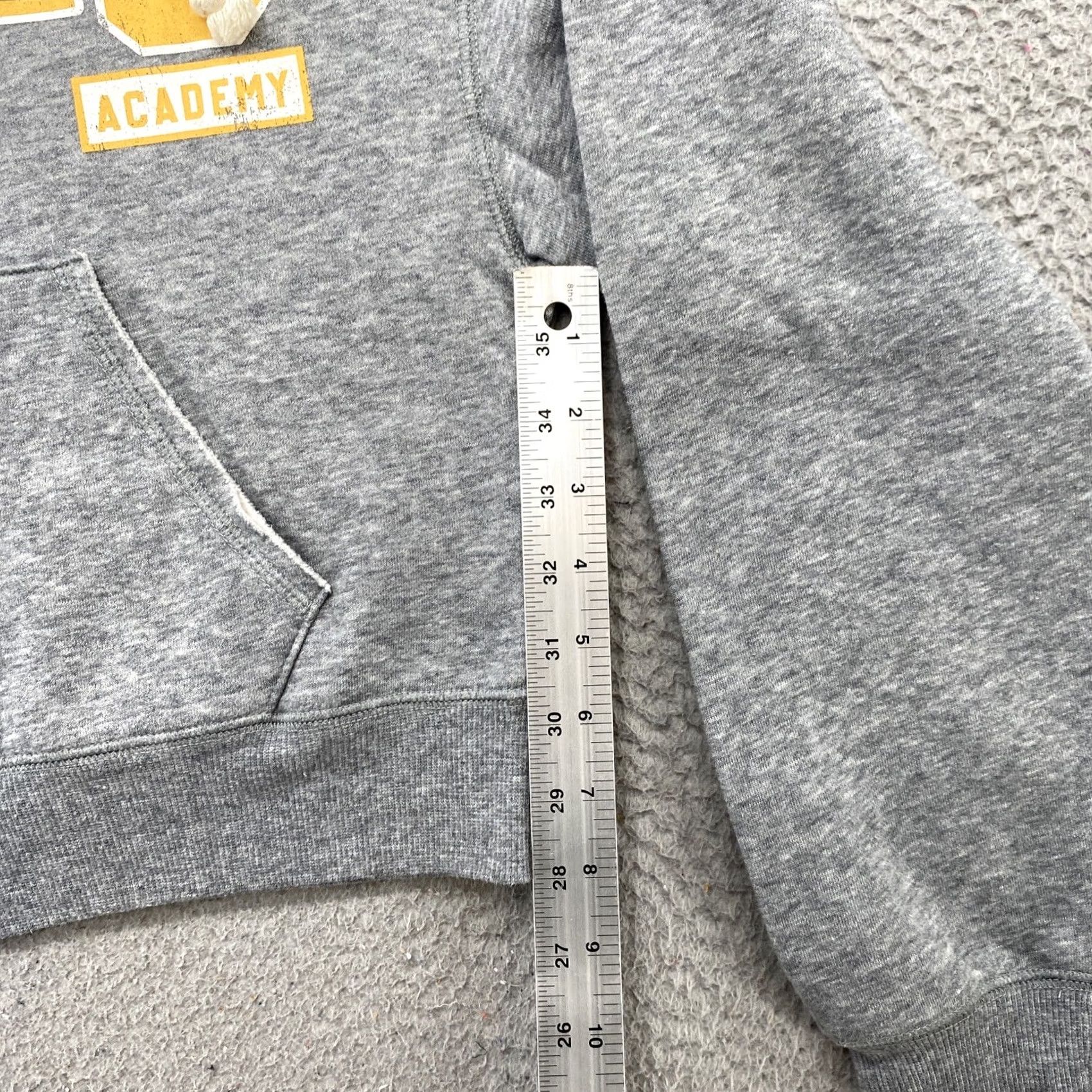 Vintage Arizona Jean Full Zip Women’s Cropped 26 Academy Double Sided Hoodie M Gray Cotton Polyester Blended Fabric Activewear Casual Ladies Hoodie Size M / US 6-8 / IT 42-44 - 5 Thumbnail