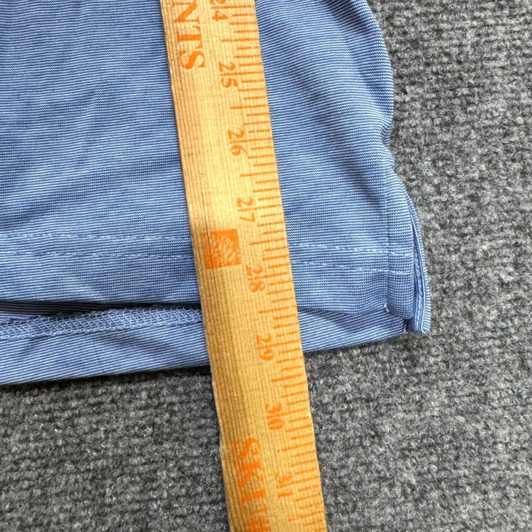 TravisMathew Travis Mathew Polo Shirt Mens L NWT Lightweight Dress Collar Golf Blue Size 42R - 6 Thumbnail