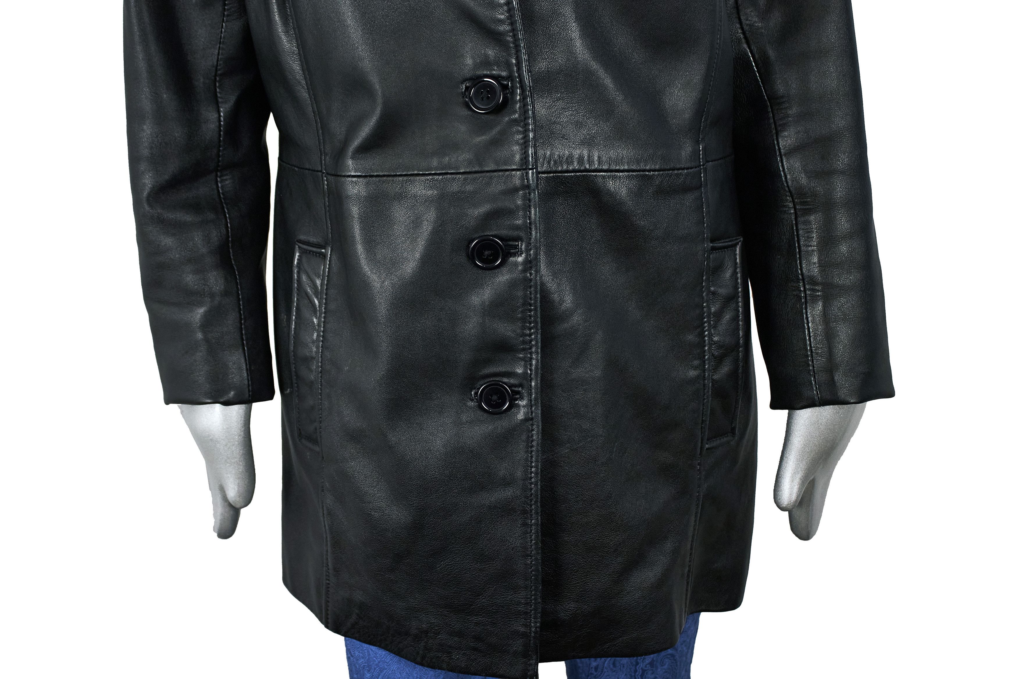Vintage Vintage Y2K women's leather jacket coat blazer Size M / US 6-8 / IT 42-44 - 9 Thumbnail