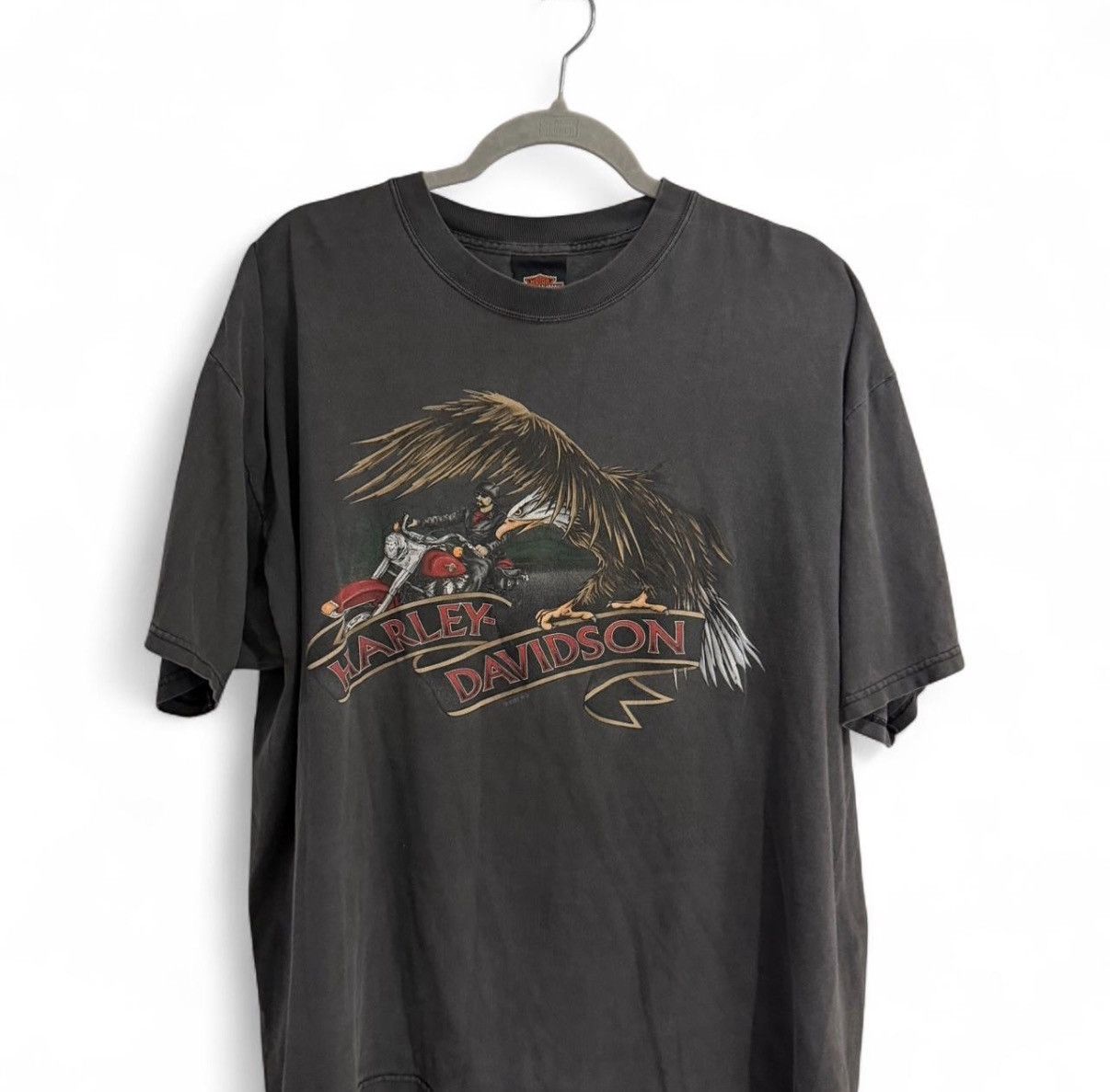Harley Davidson 90's Rare print Harley Davidson Manchester shirt Size US XL / EU 56 / 4 - 1 Thumbnail