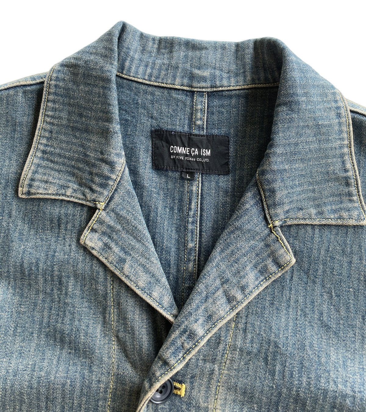 Japanese Brand Japanese Workers Chore Denim Jacket Size US L / EU 52-54 / 3 - 9 Thumbnail