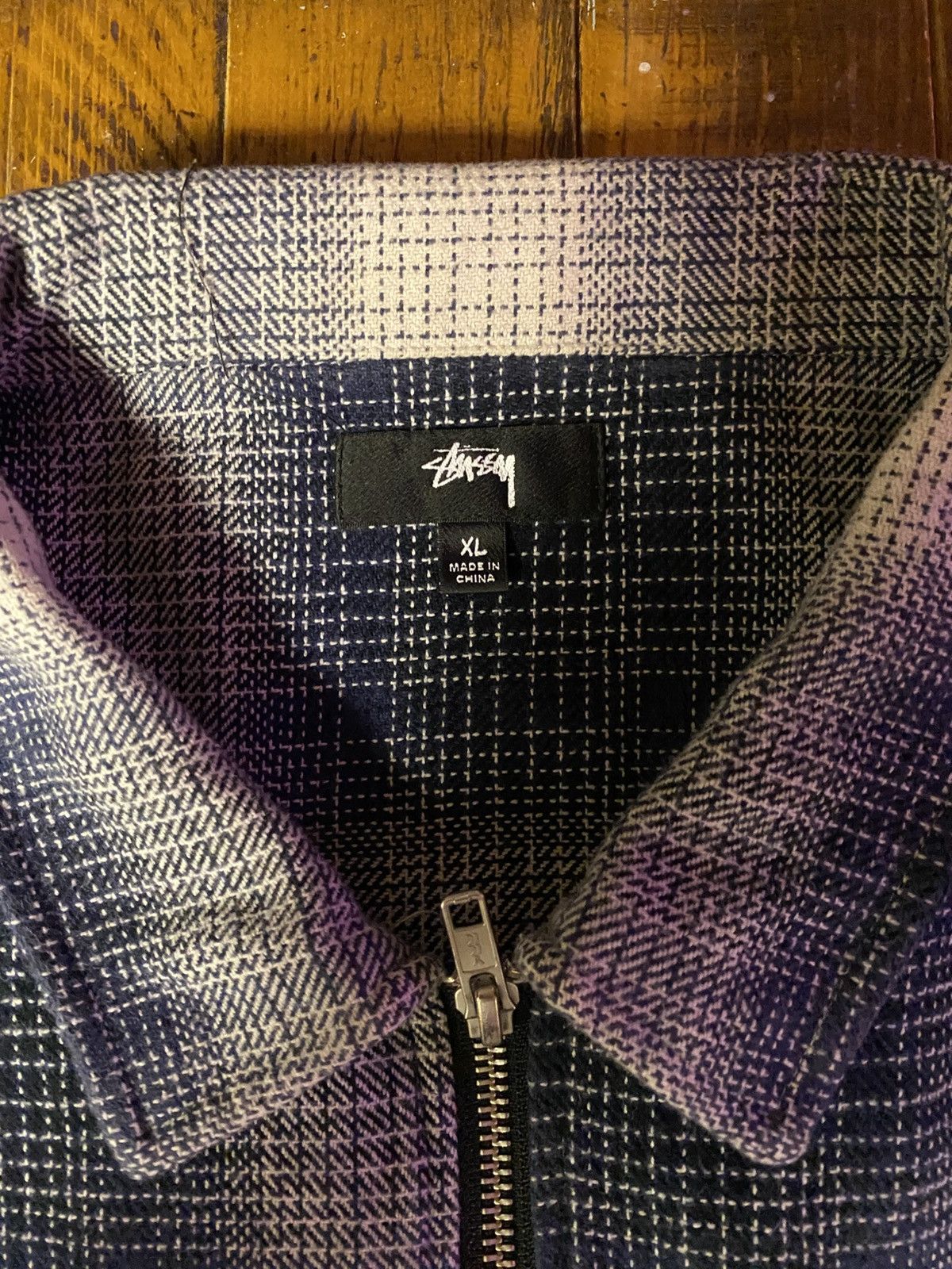 Stussy Stussy Paul Shadow Plaid Zip Flannel Size US XL / EU 56 / 4 - 6 Thumbnail
