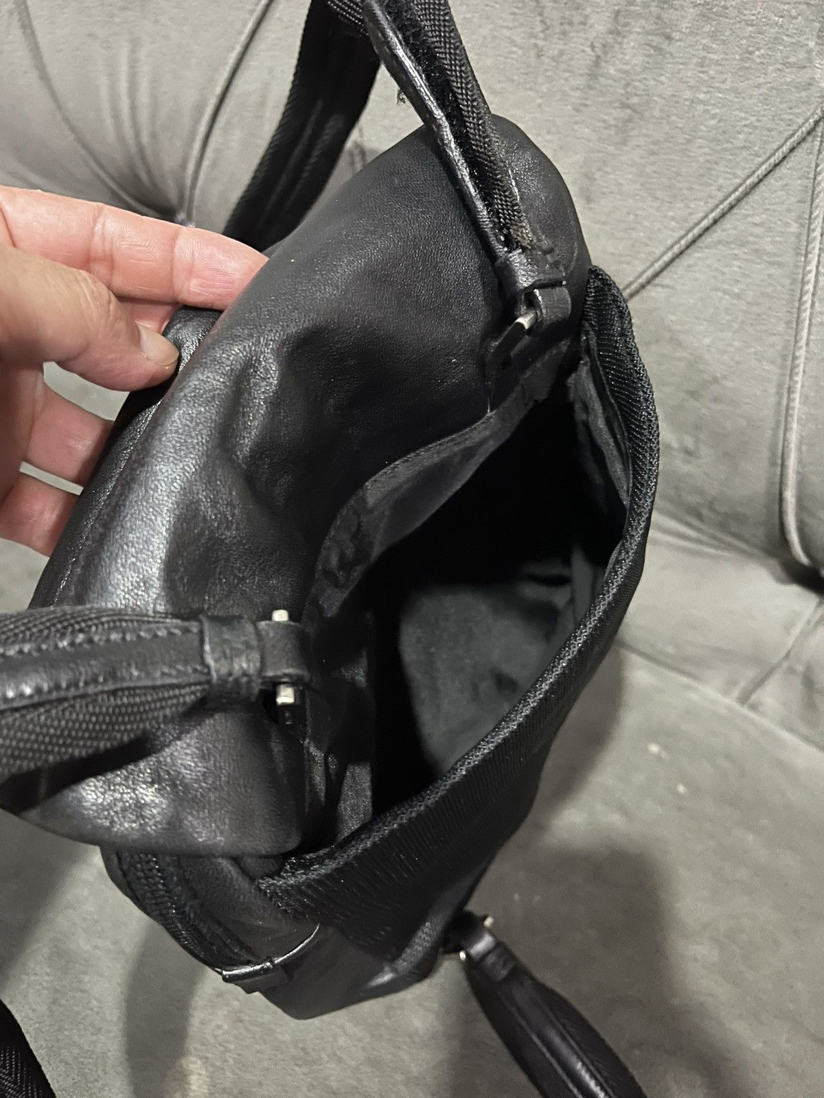 Leather × Prada Authentic PRADA Leather Backpack Size ONE SIZE - 13 Thumbnail