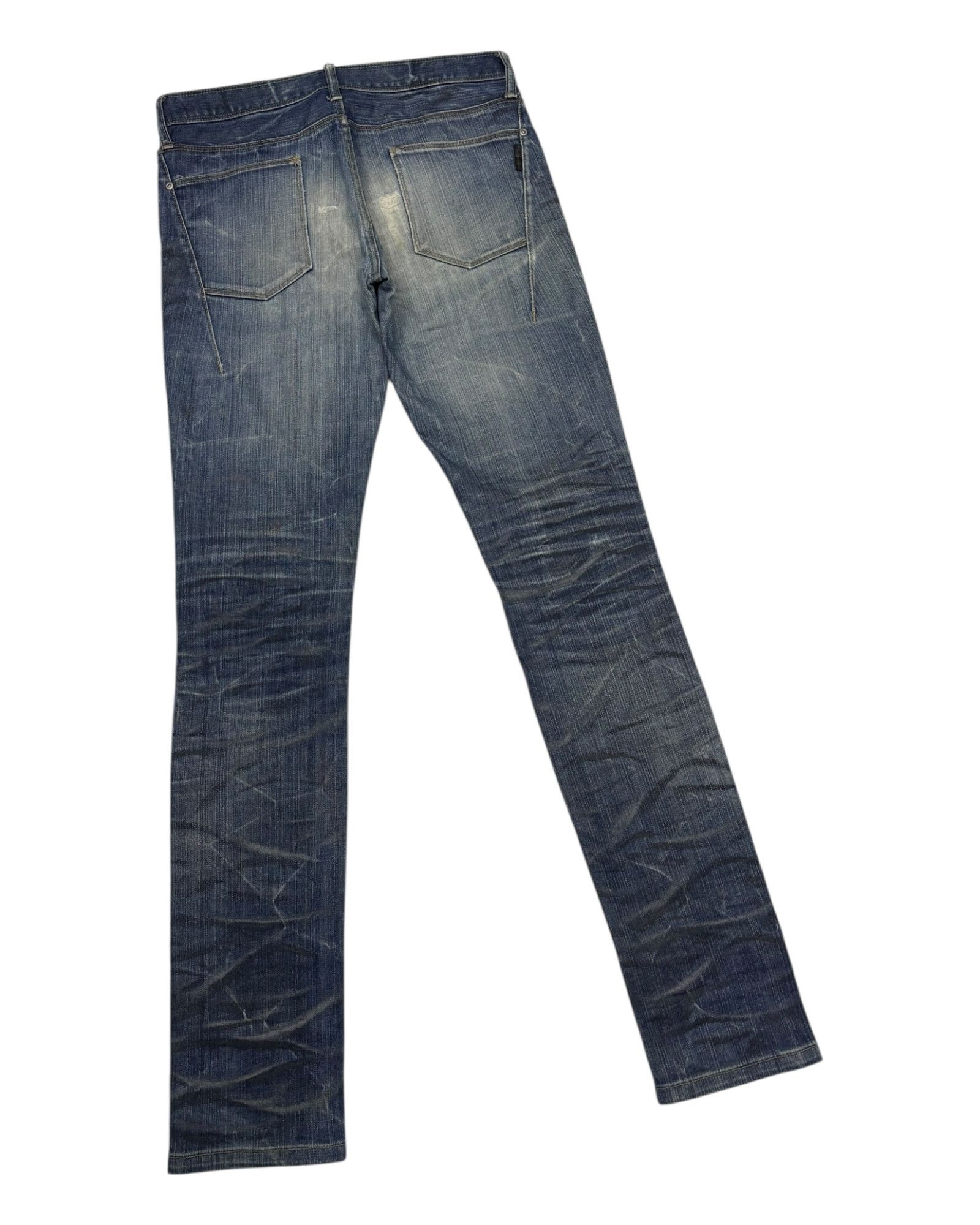 Black Barrett Black Barrett by Neil Barrett Whisker Denim Jeans Size US 32 / EU 48 - 4 Thumbnail