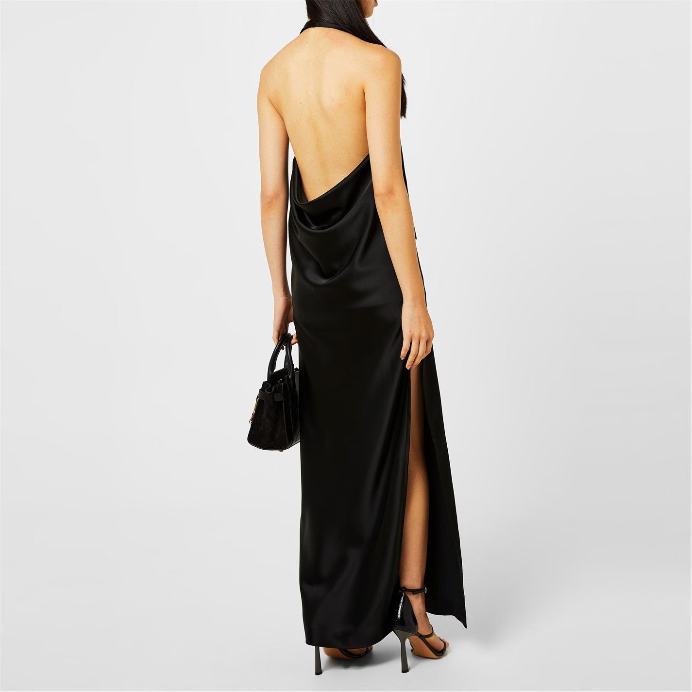 Off-White o1y1125 Maxi Dress in Black Size S / US 4 / IT 40 - 2 Thumbnail