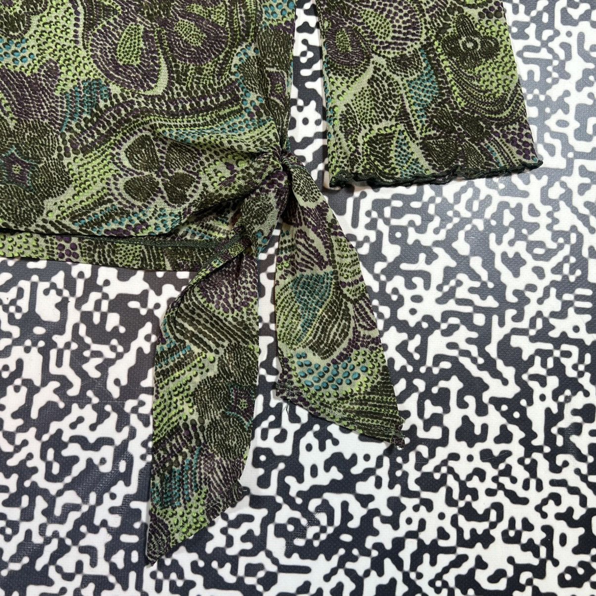 Japanese Brand Vintage Y2K Japanese Floral Mesh Longsleeve Retro 90s Style Size M / US 6-8 / IT 42-44 - 9 Thumbnail