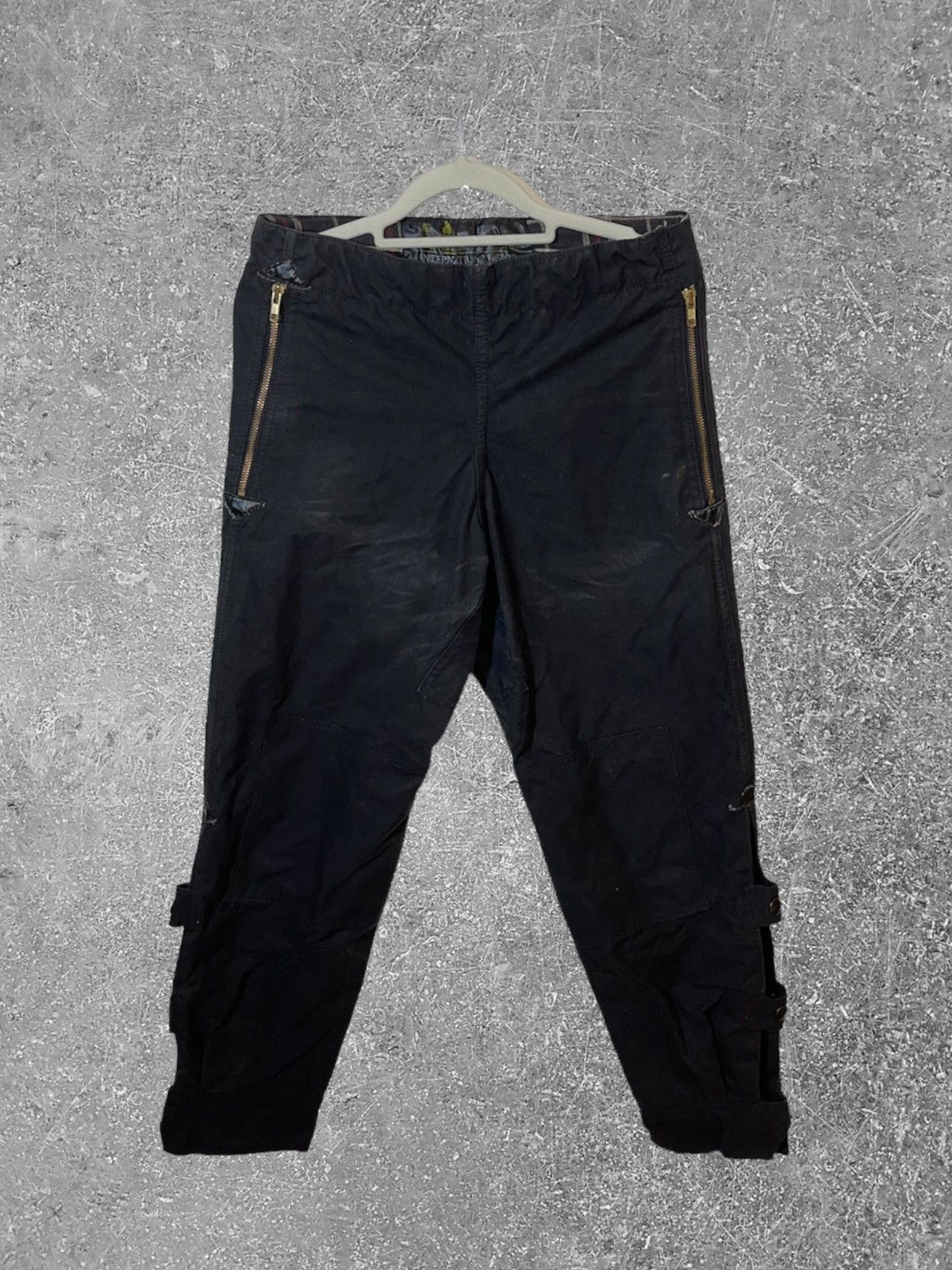 image of Barbour x Vintage 70's Motorcycle Pants in Black, Men's (Size 30)