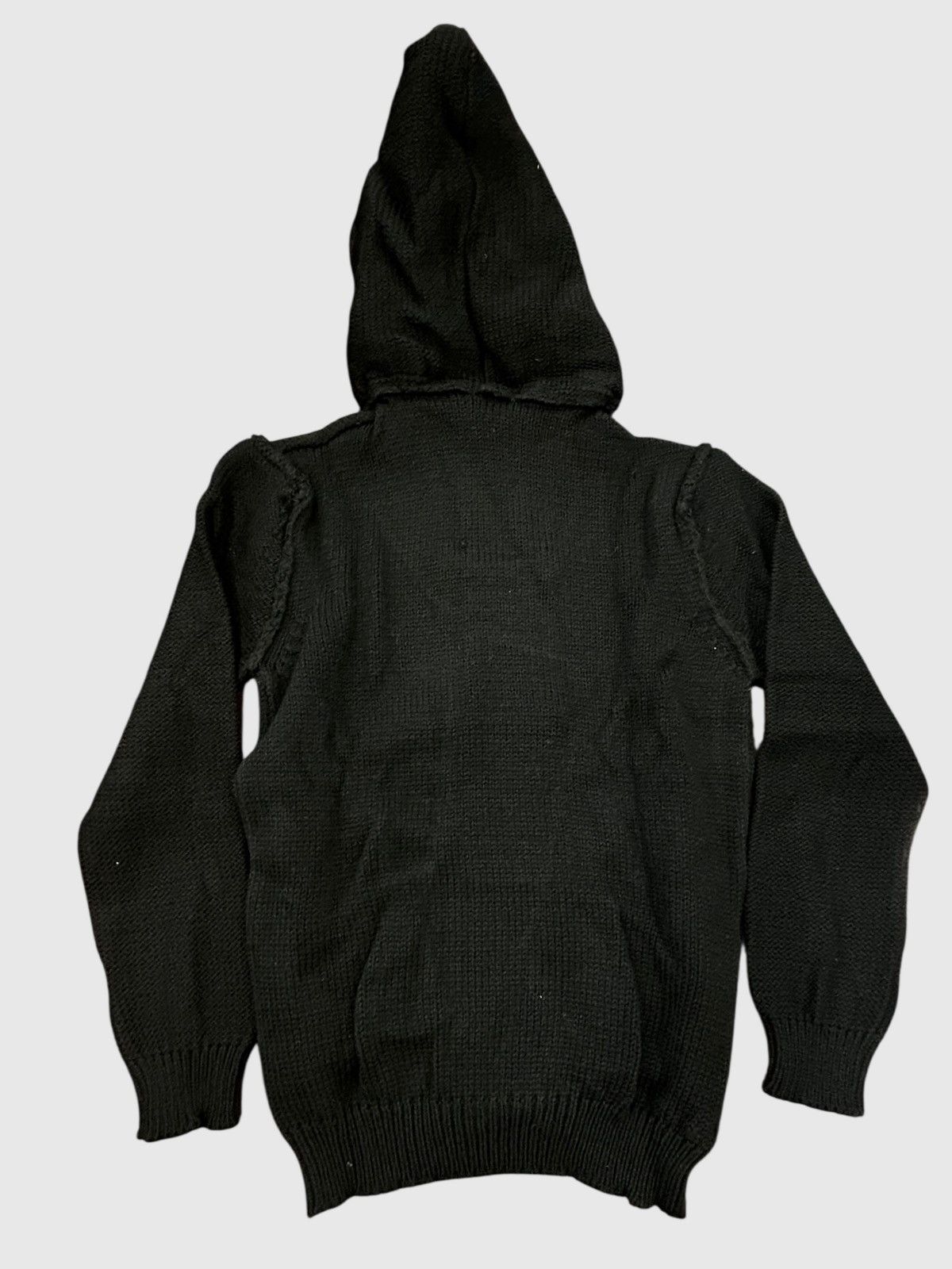 Other Primo Emporio Chunky Knit Hooded Cardigan Black Deadstock Size US XXL / EU 58 / 5 - 3 Thumbnail