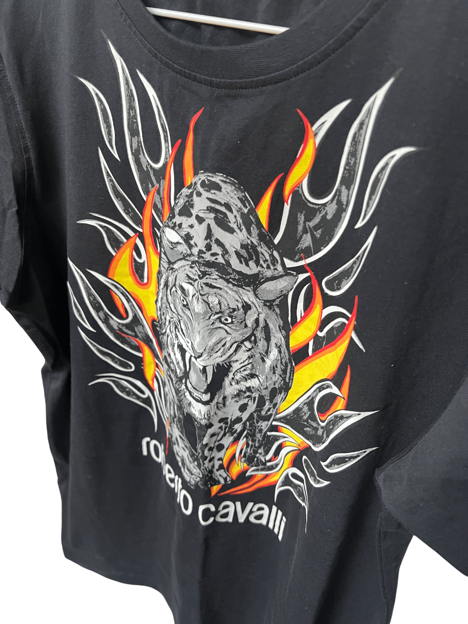 Roberto Cavalli Roberto Cavalli Tiger Flames Graphic T-Shirt Size Large NWOT Size US L / EU 52-54 / 3 - 4 Thumbnail