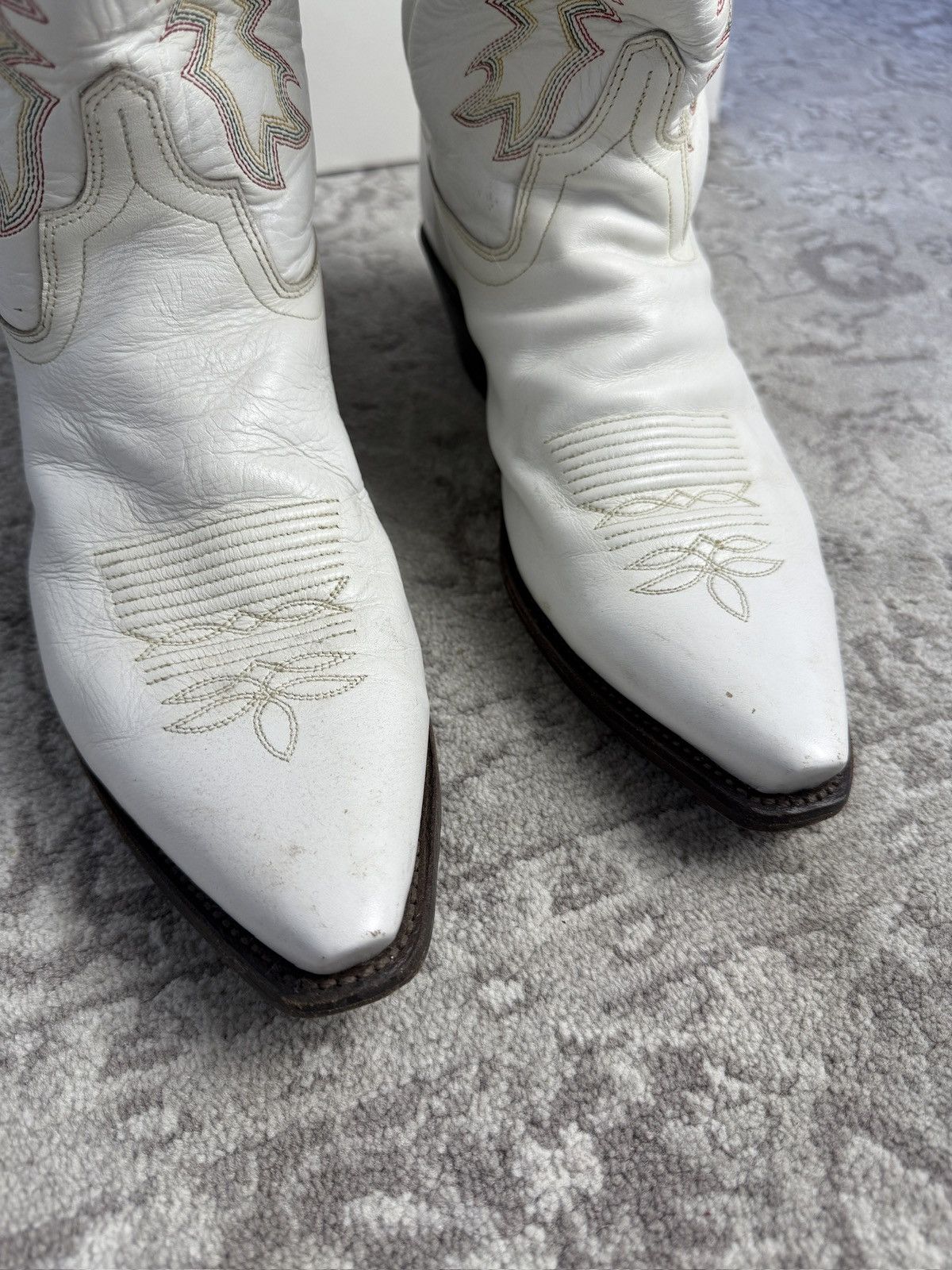 Cowboy Equipment × Vintage Vintage y2k leather cowboy boots US9 western texas usa retro Size US 9 / EU 42 - 4 Thumbnail
