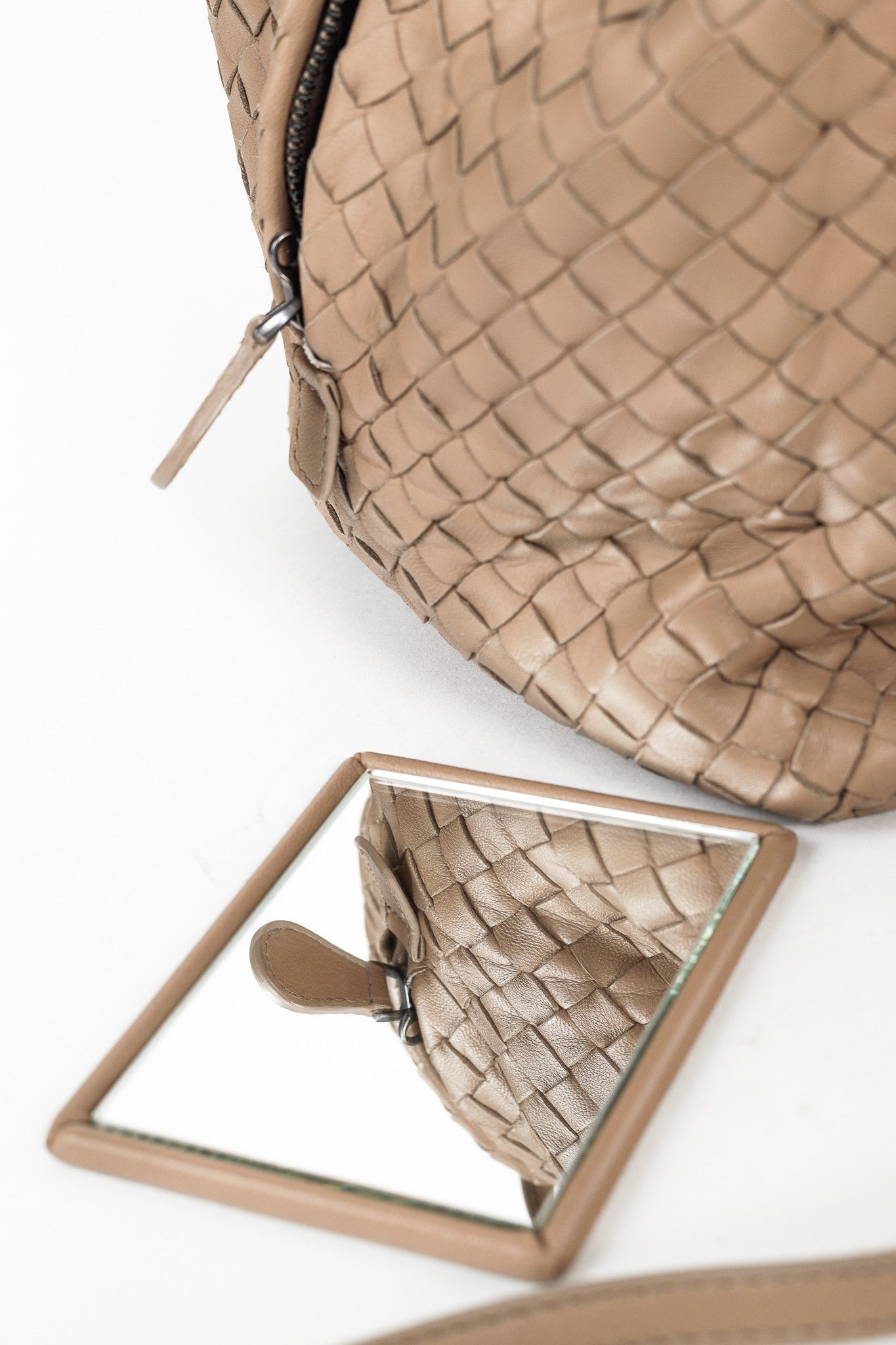 Bottega Veneta Bottega Veneta Light Brown Intrecciato Leather Box Bag Size ONE SIZE - 13 Thumbnail