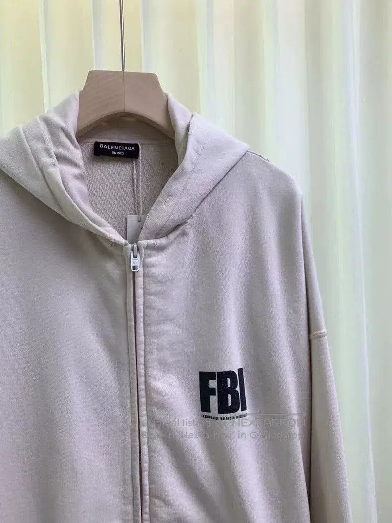 Balenciaga Balenciaga FBI Zipper Sweatshirt Jacket Size US S / EU 44-46 / 1 - 2 Thumbnail