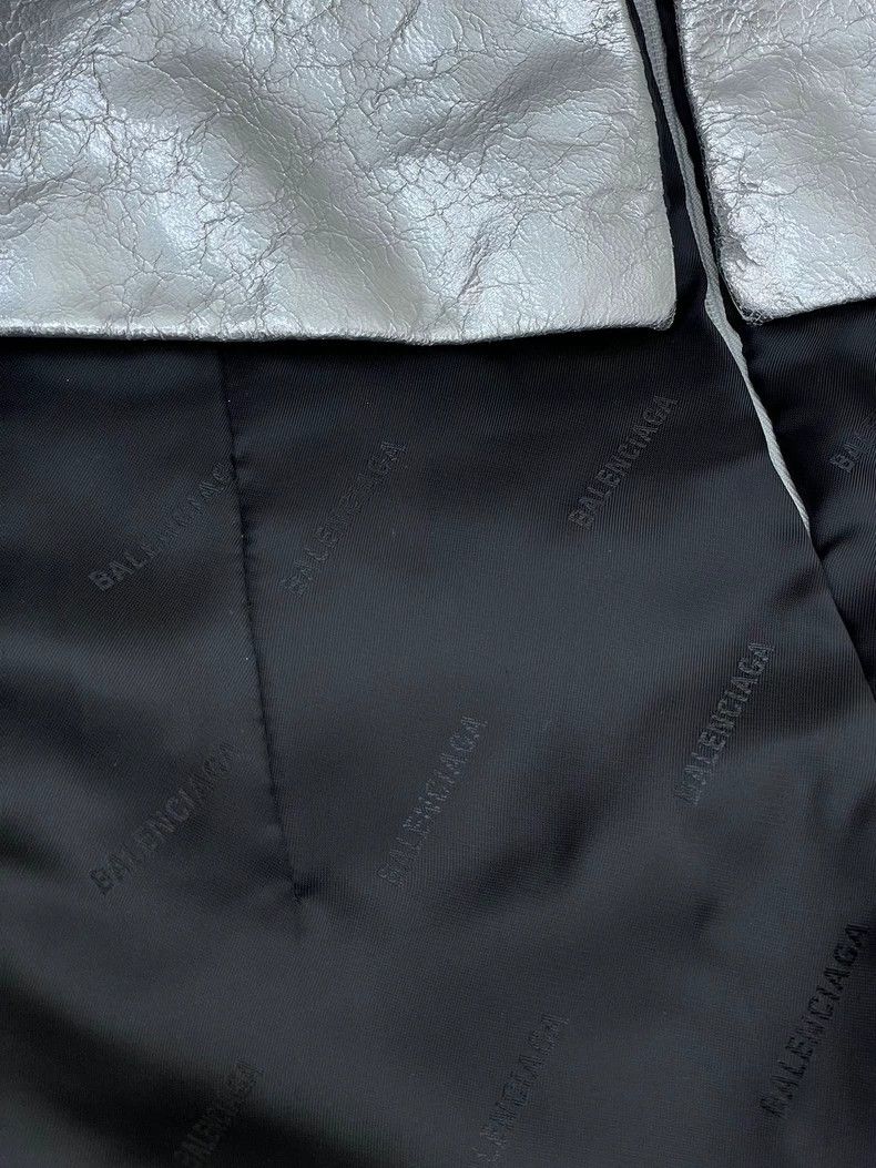 Balenciaga Balenciaga size 36 Silver Leather Skirt Size 35" - 5 Thumbnail