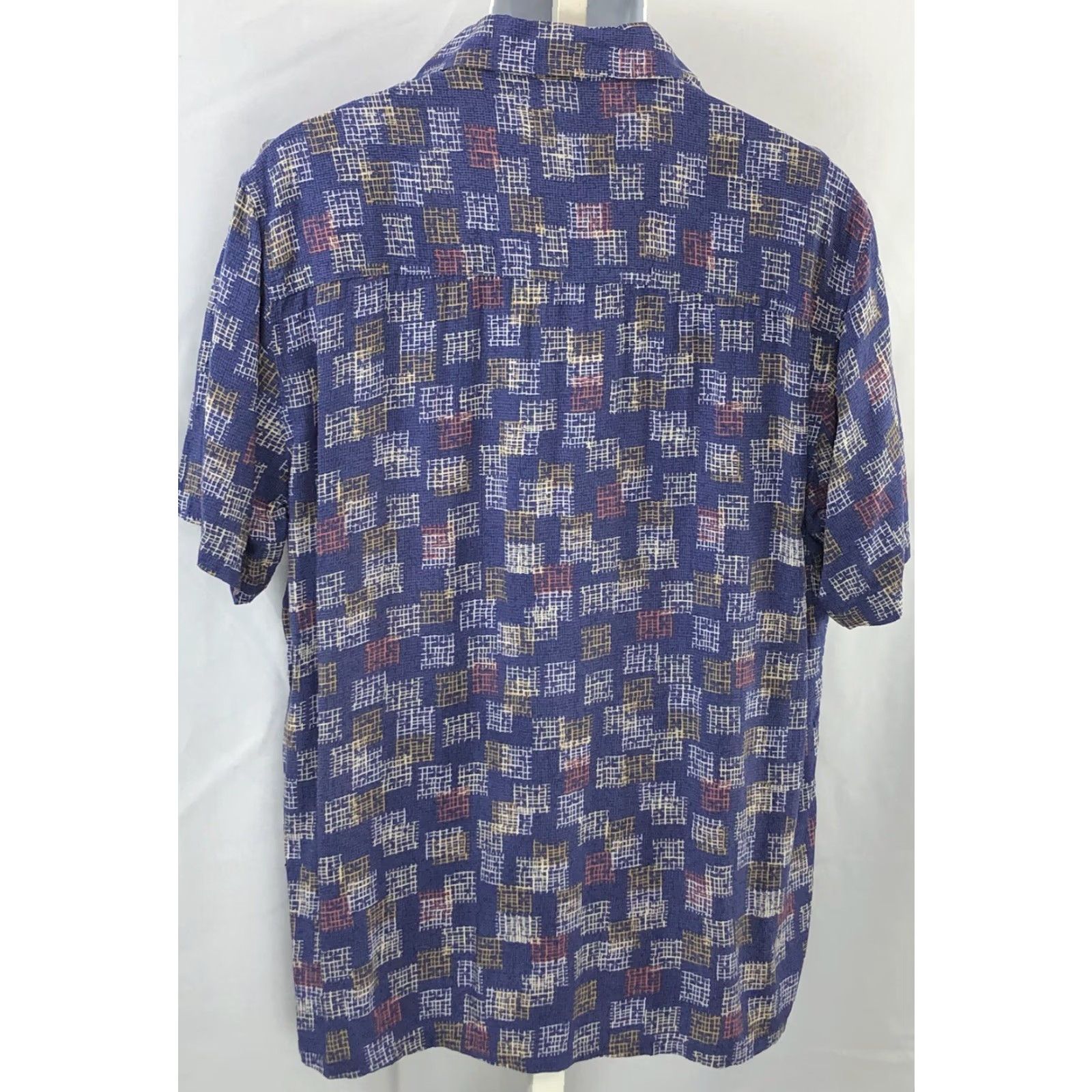 Etro Steve Harvey Rayon button up shirt L purple Geometric short sleeve Hip Hop Retro Size US L / EU 52-54 / 3 - 3 Thumbnail