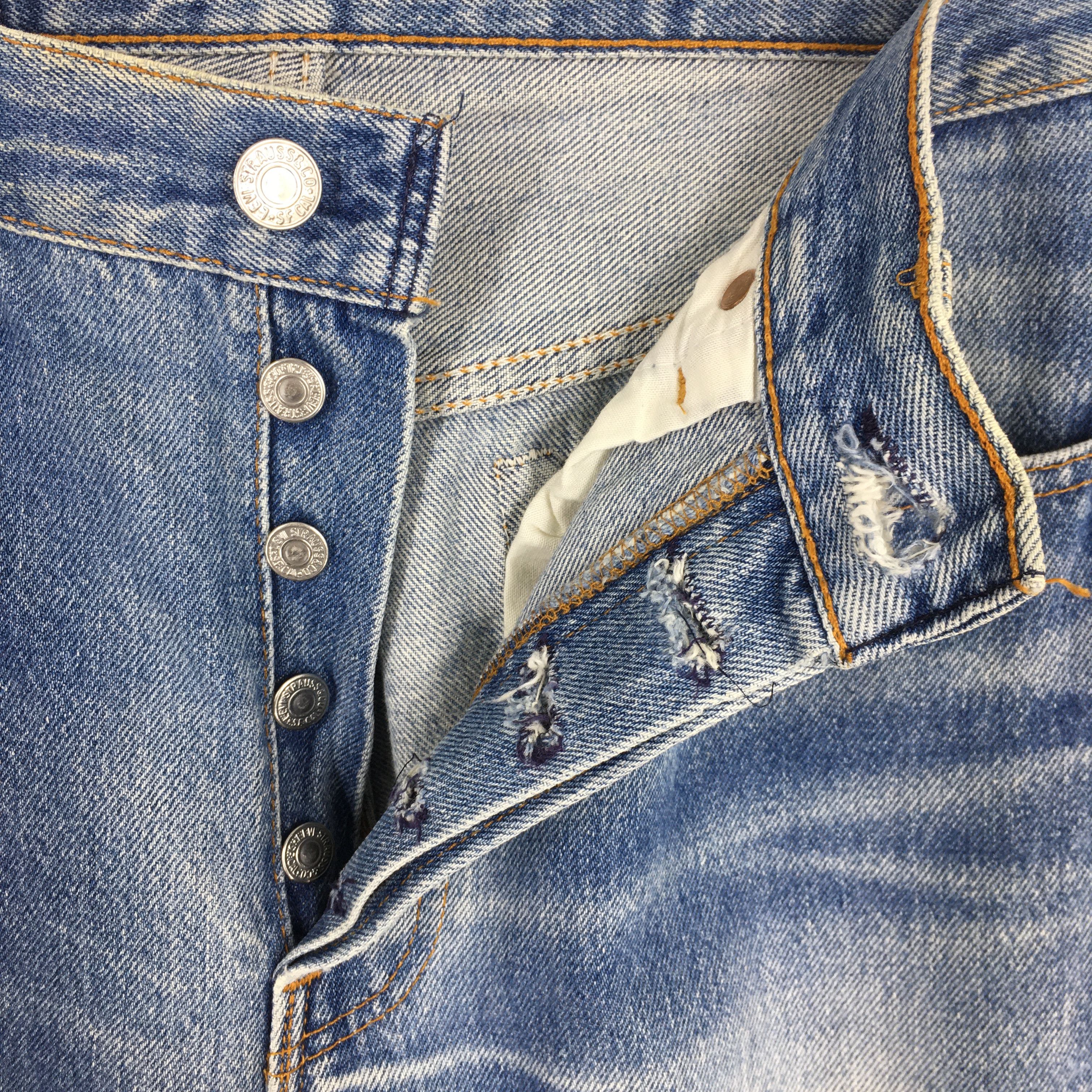 Levi's Size 27x31 Vintage 80s Levi's 501 Distressed Jeans S1792 Size 27" / US 4 / IT 40 - 6 Thumbnail