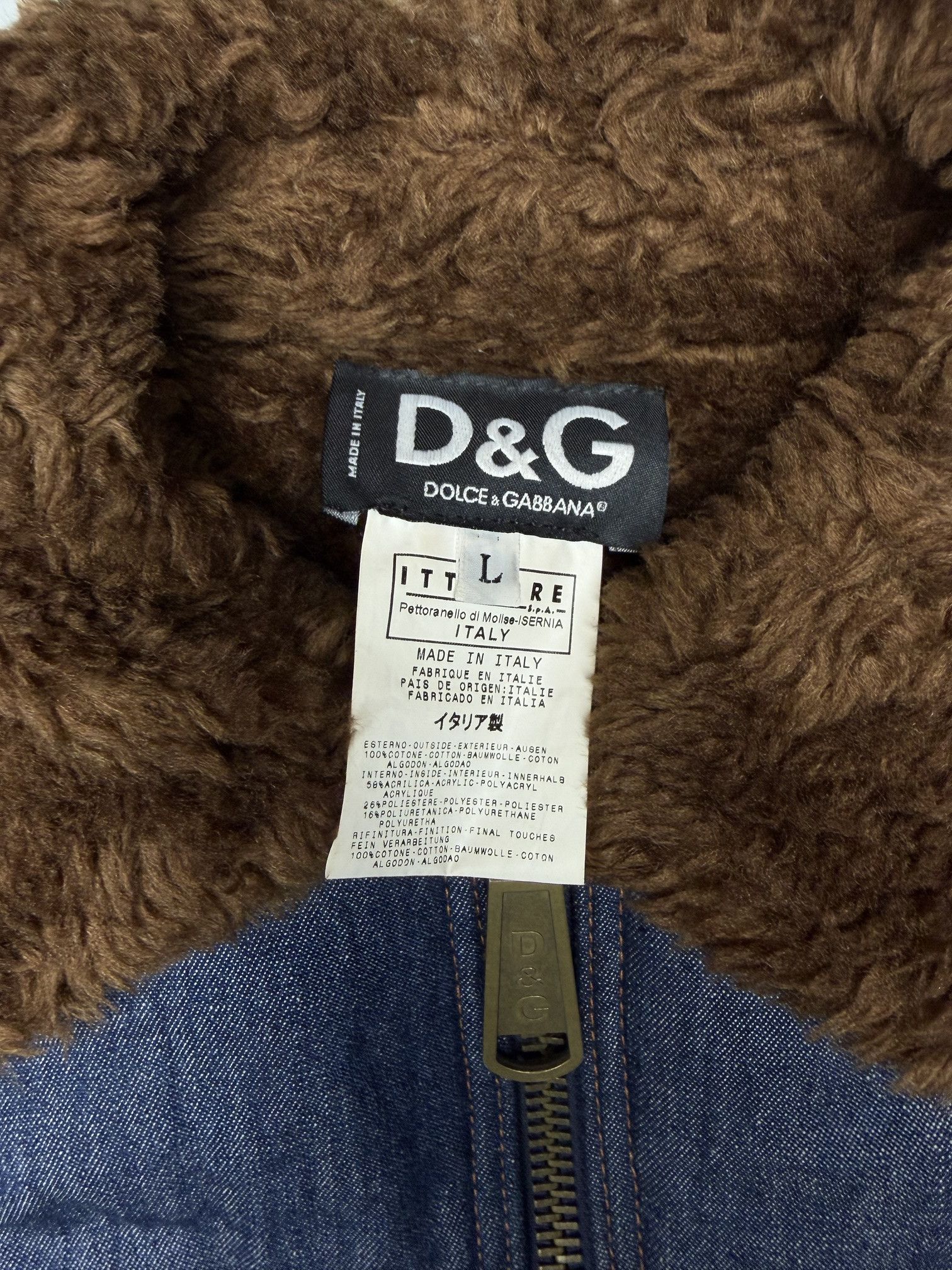 Dolce & Gabbana vintage D&G faux fur lined denim trucket jacket Size US M / EU 48-50 / 2 - 9 Thumbnail