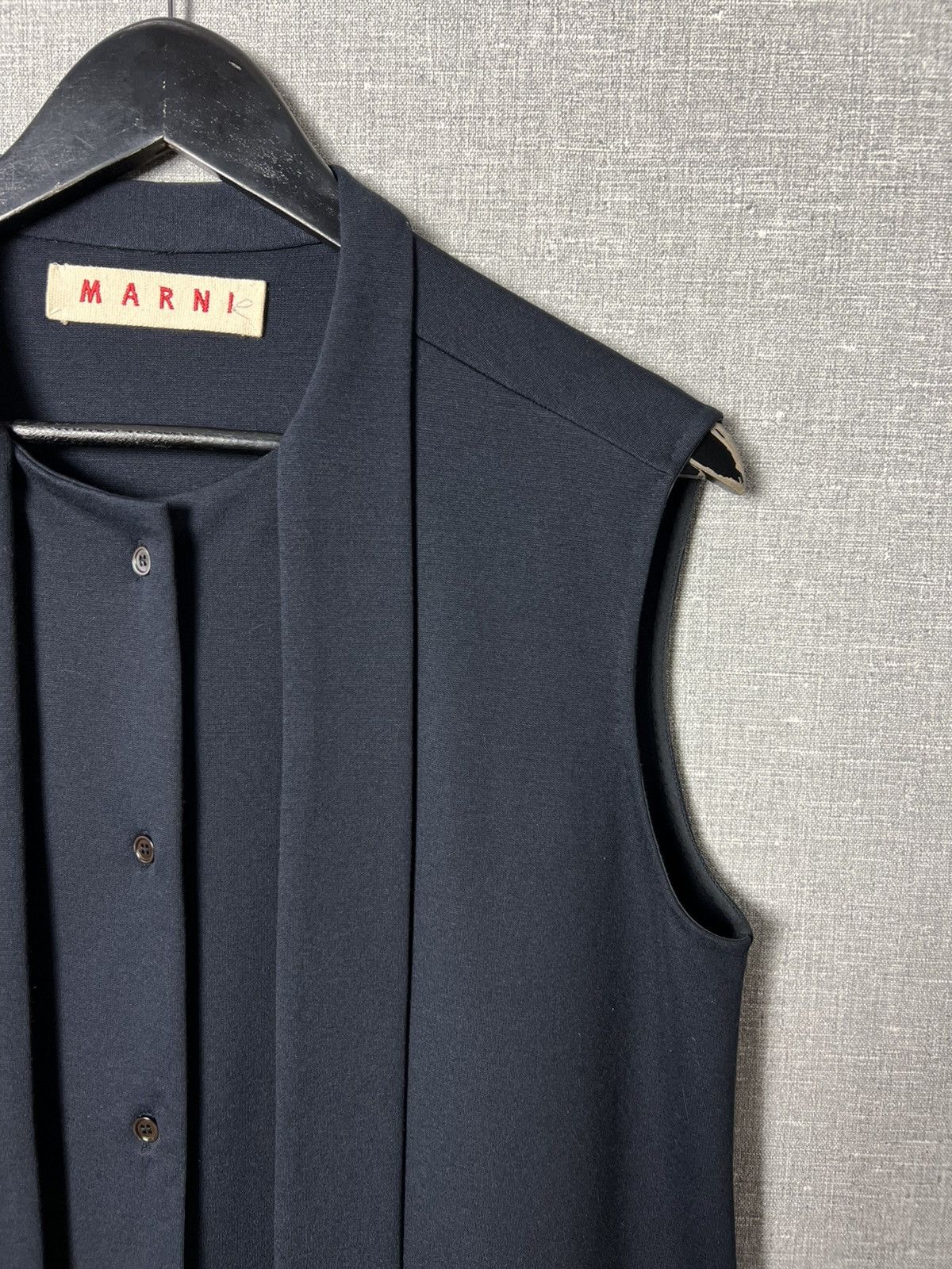Marni Rare Marni Sleeveless Rayon / Nylon / Elastan Top Vest Size L / US 10 / IT 46 - 4 Thumbnail