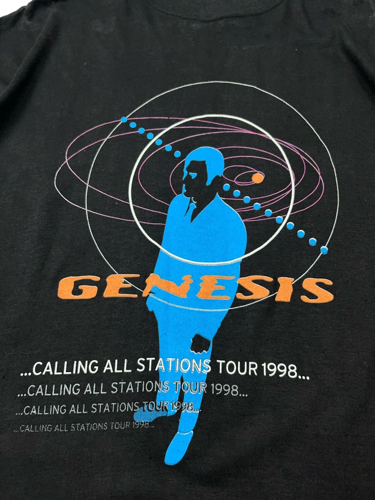 Band Tees × Vintage Vintage 1998 Genesis Calling All Stations Tour T-shirt Size US L / EU 52-54 / 3 - 4 Thumbnail