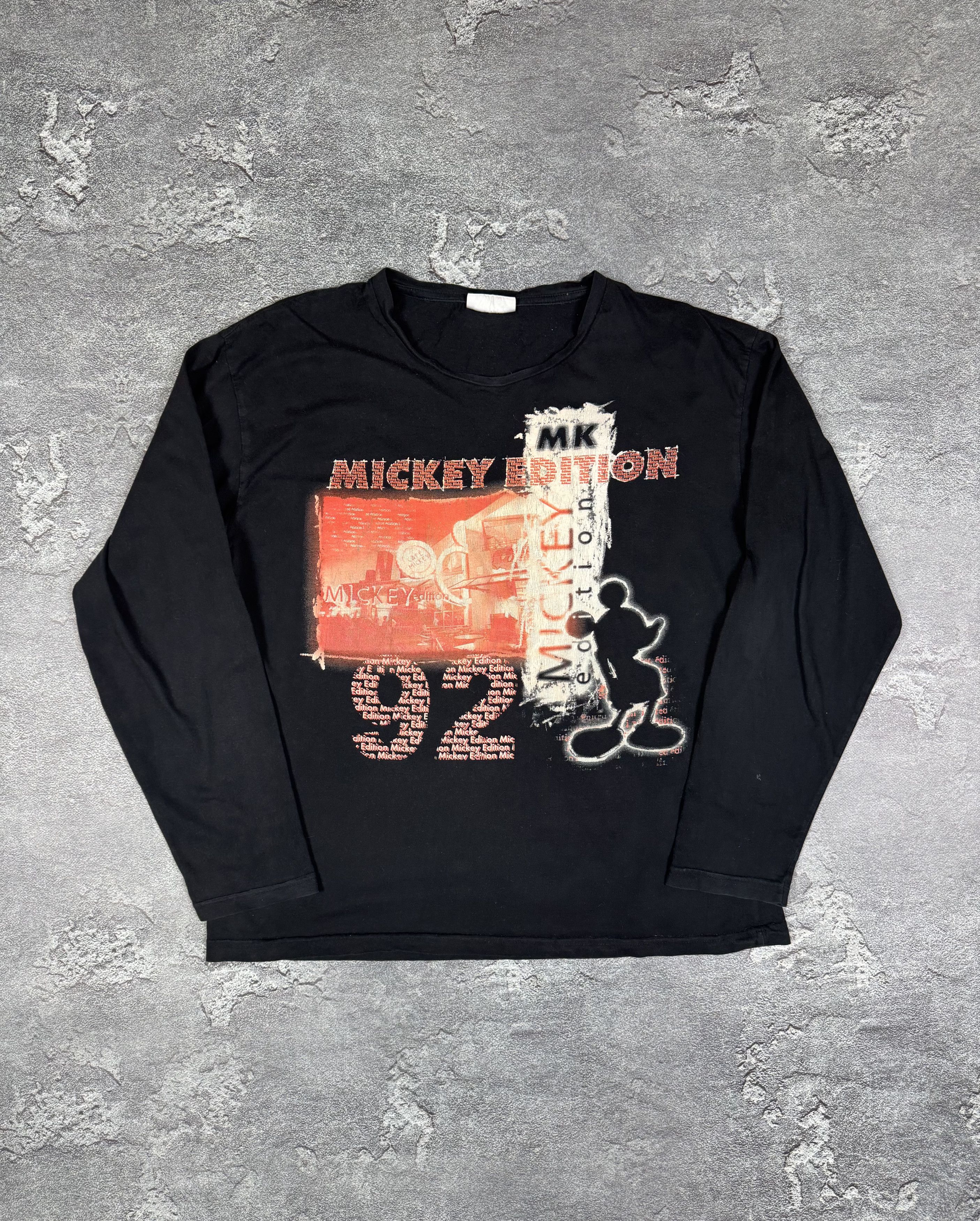 If Six Was Nine Mickey Mouse 1992 Long Sleeve Shirt Retro Size M Retro Size US M / EU 48-50 / 2 - 1 Thumbnail