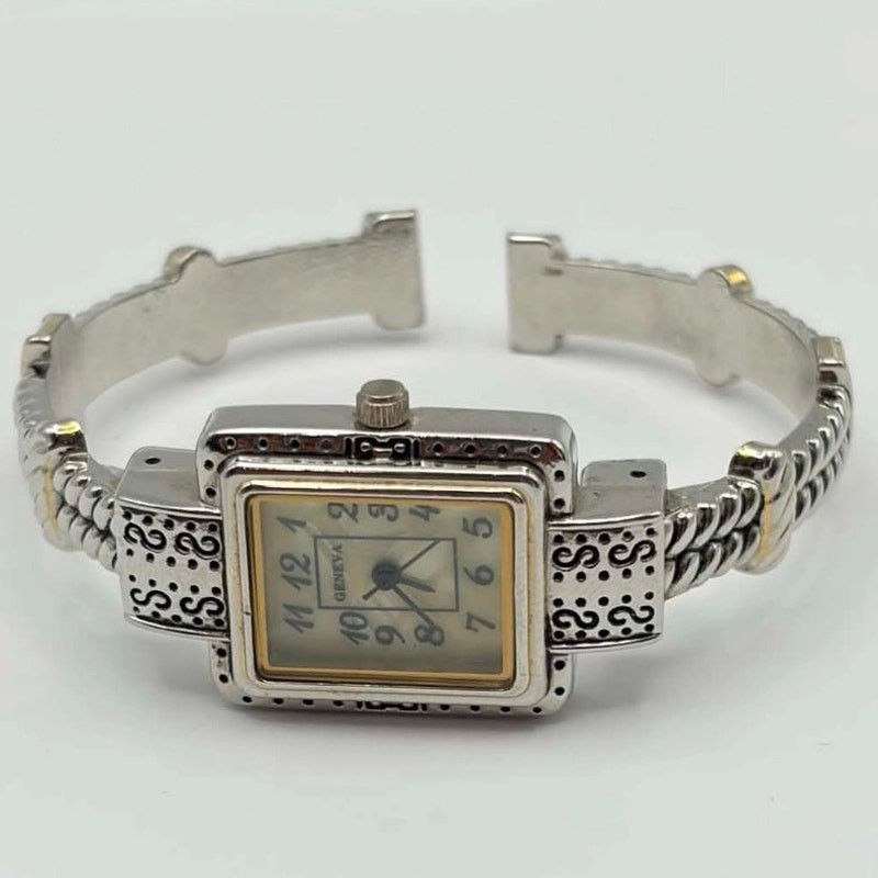 Geneva Silver Twist Geneva Watch Size ONE SIZE - 3 Thumbnail