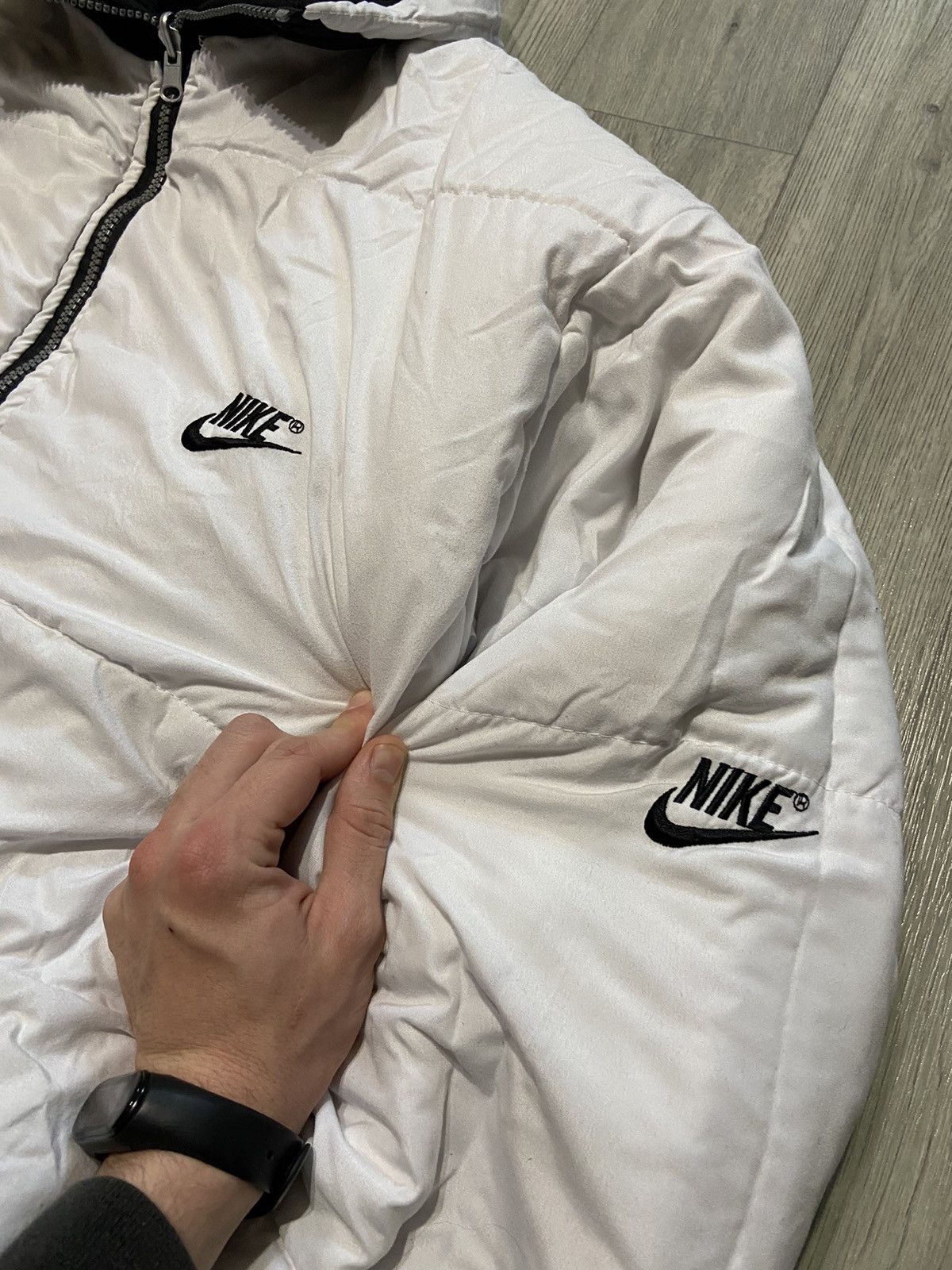Nike Nike vintage 90s puffer jacket big logo reversible RARE Size US XL / EU 56 / 4 - 13 Thumbnail