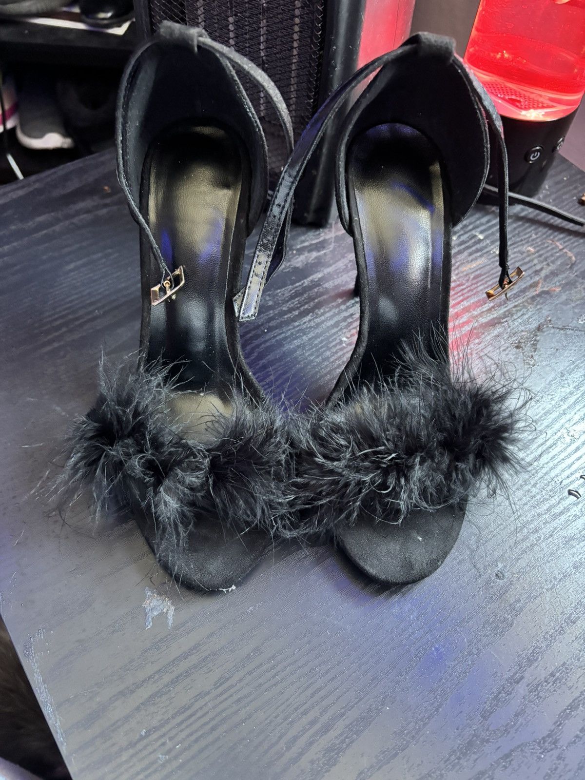 Rainbow Black rainbow heels Size US 7 / IT 37 - 1 Thumbnail