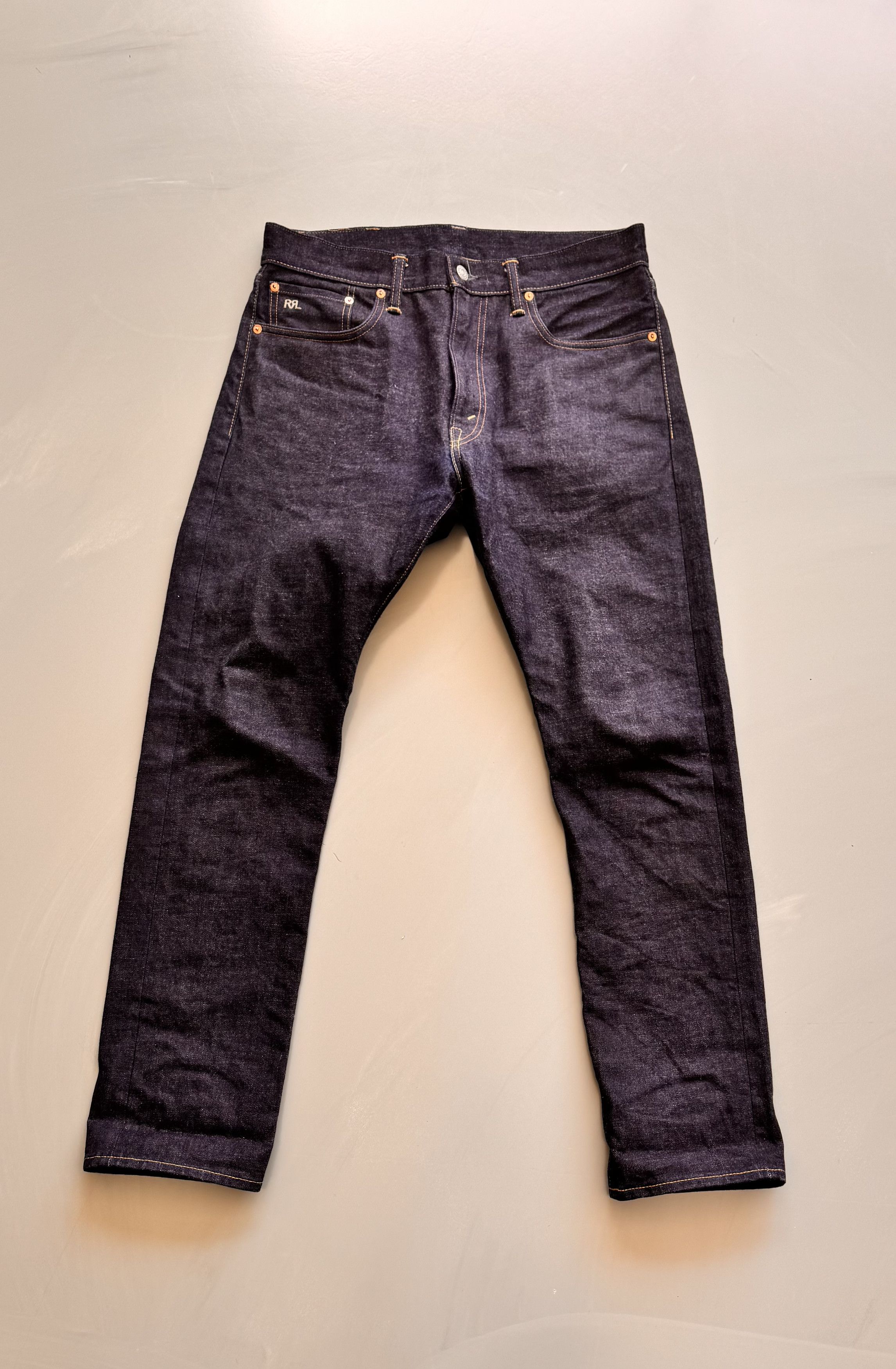 RRL High Slim Japan Woven Selvedge Jeans 33x30
