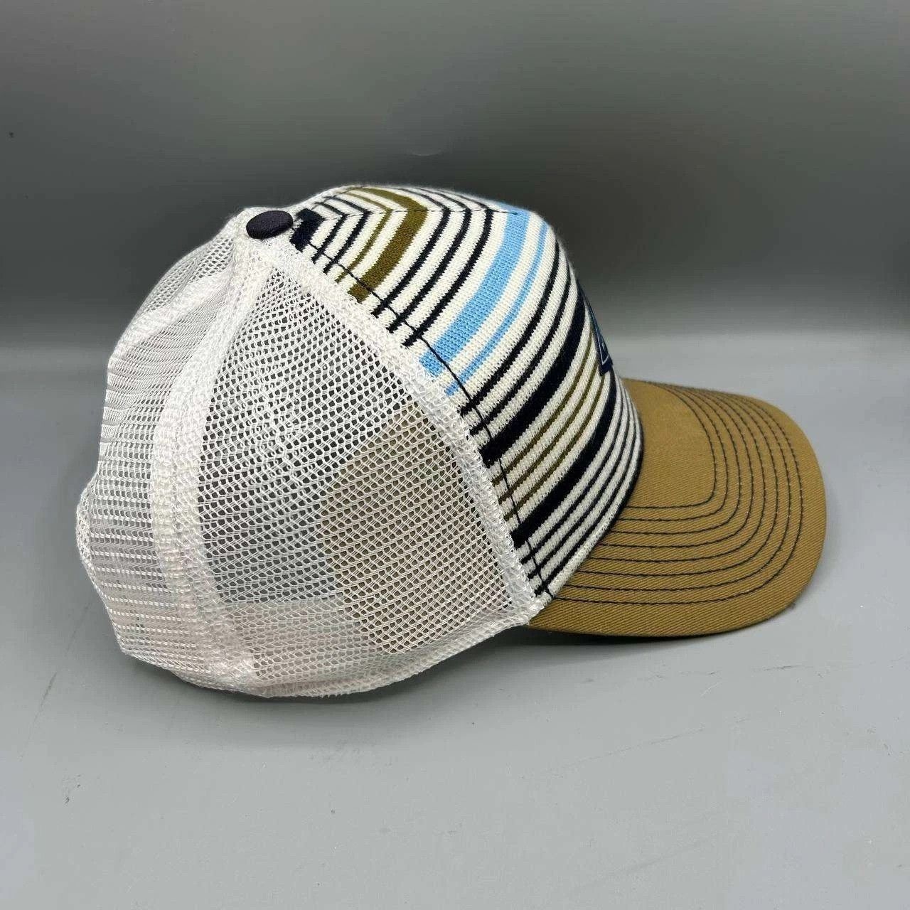 The Game Palm Strings Trucker Hat Men Brown Striped Snap Back Size ONE SIZE - 5 Thumbnail