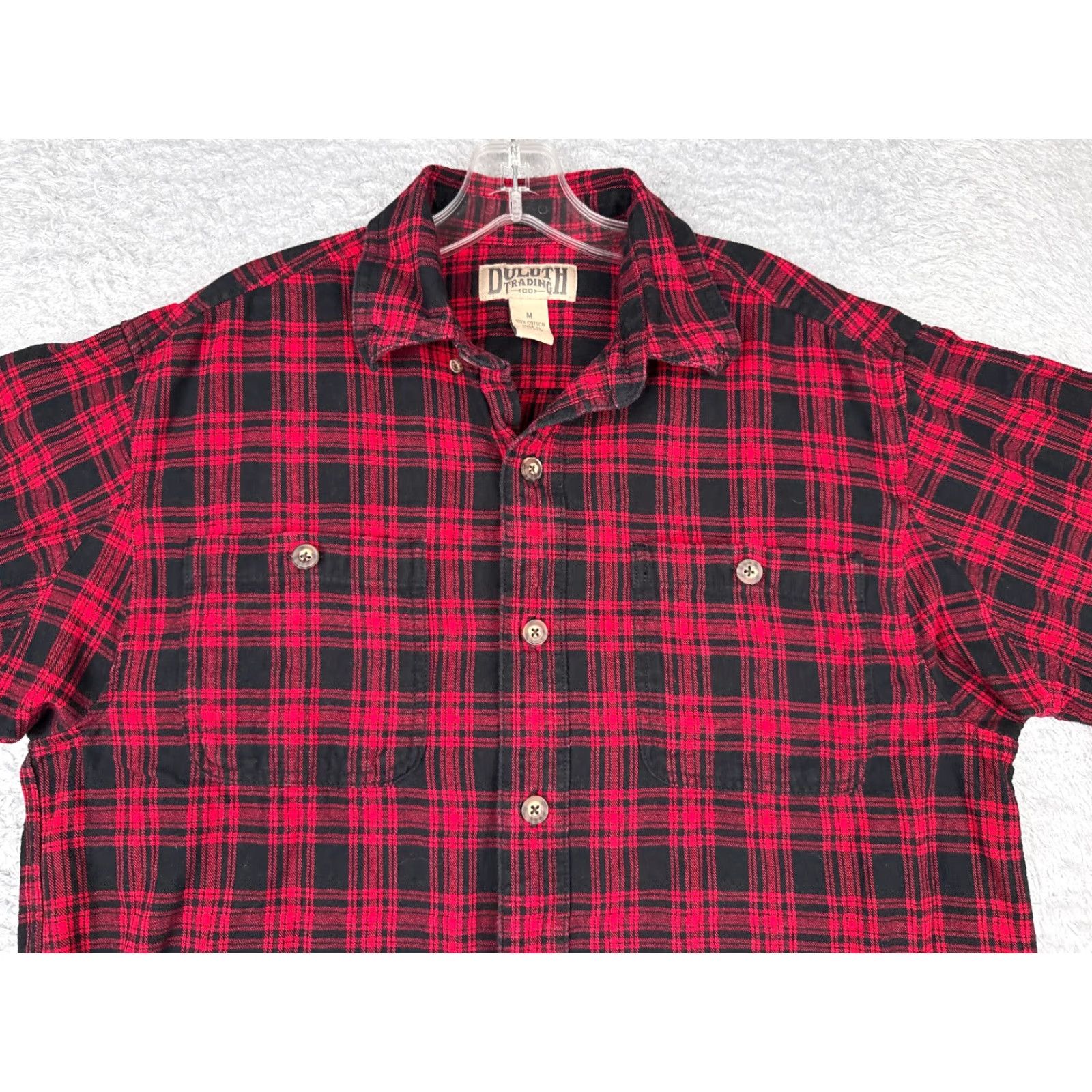 Vintage Duluth Shirt Men Medium Red Button Up 100% Cotton Flannel Casual Plaid Long Sleeve Modern Classic Mens Size US M / EU 48-50 / 2 - 4 Thumbnail
