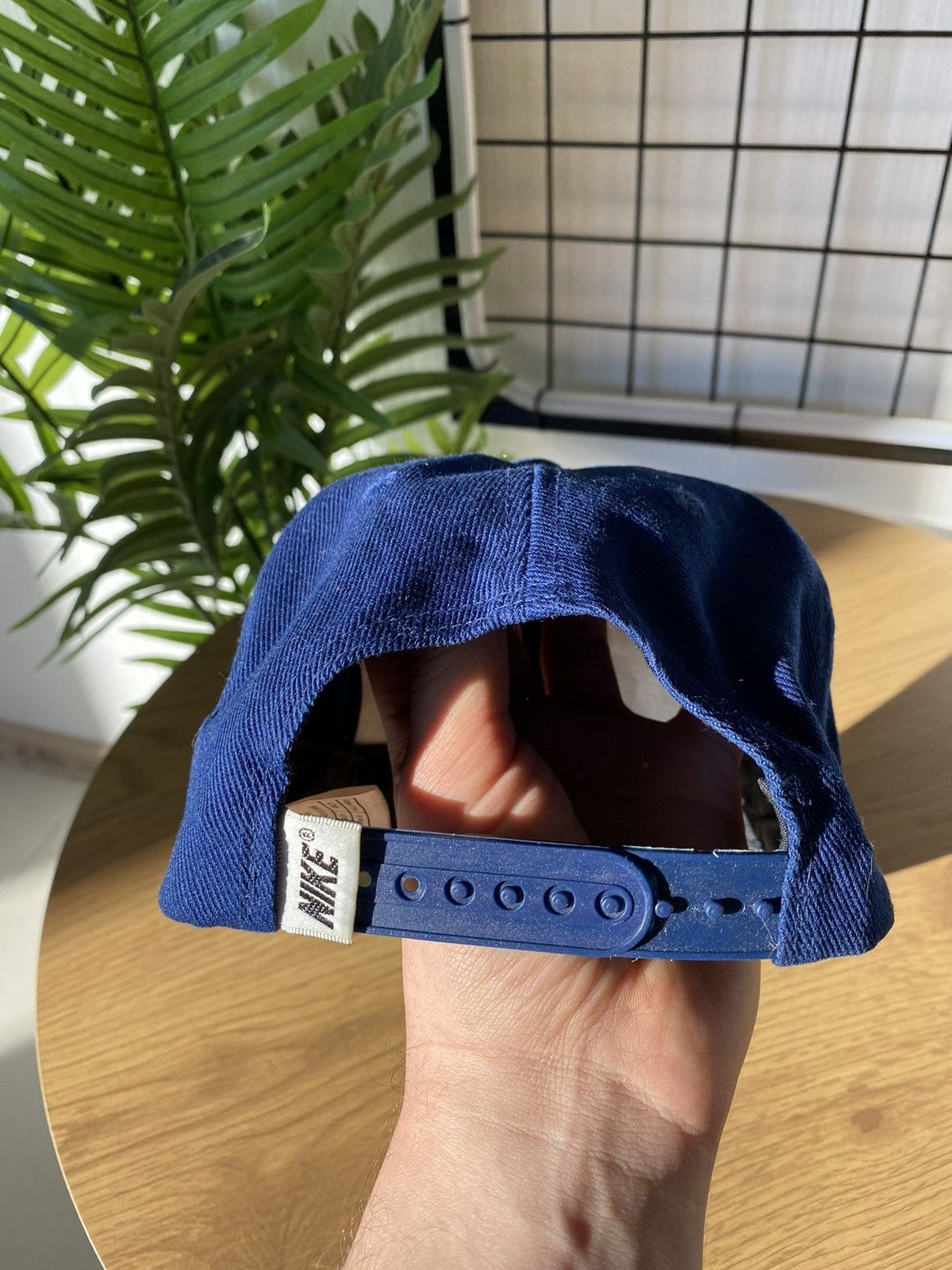 Nike × Vintage Nike Vintage 90’s Hat Navy Blue Logo Cap Rare Unisex OS Men Size ONE SIZE - 6 Thumbnail