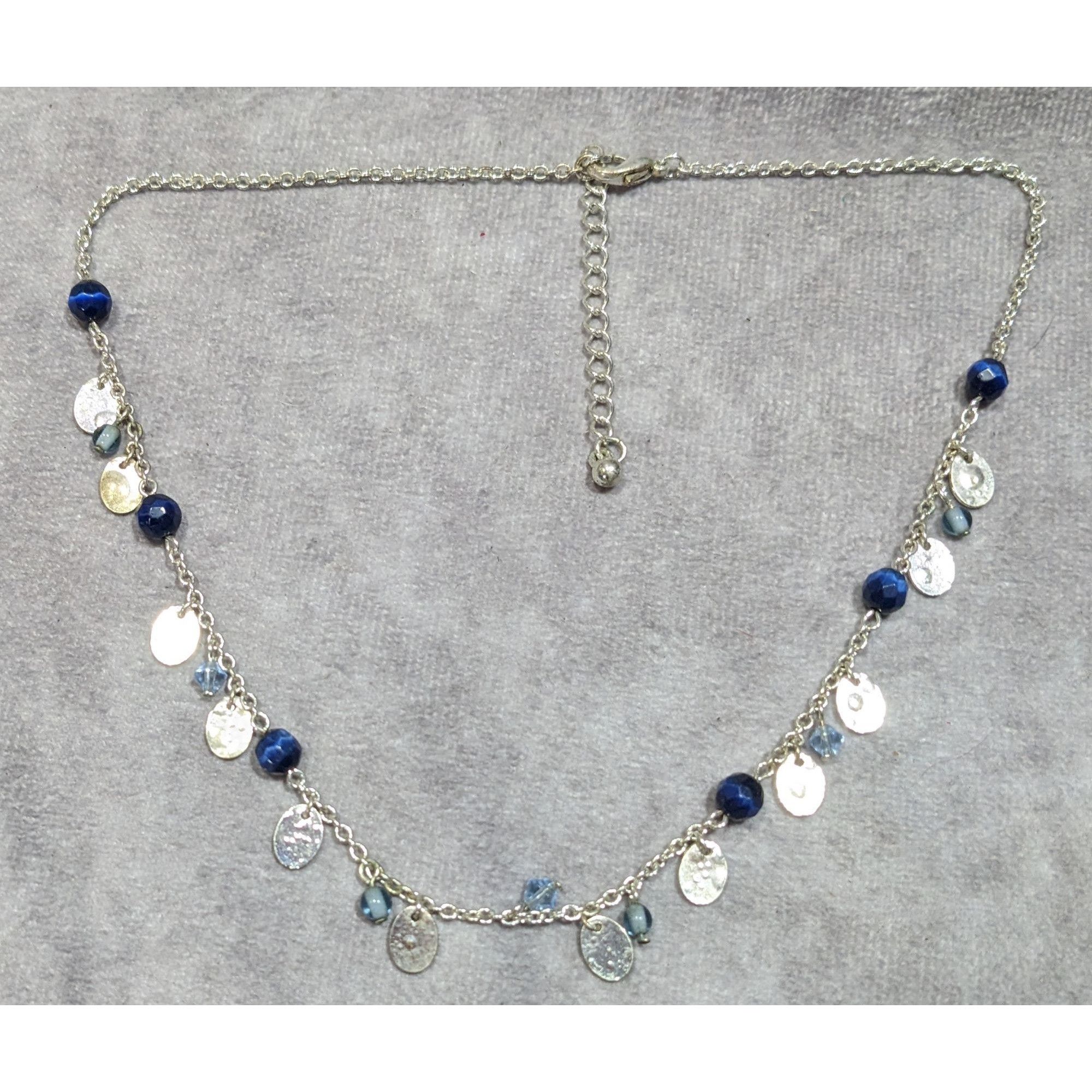 Other Preppy Classic Blue And Silver Tone Charm Necklace Size ONE SIZE - 5 Thumbnail