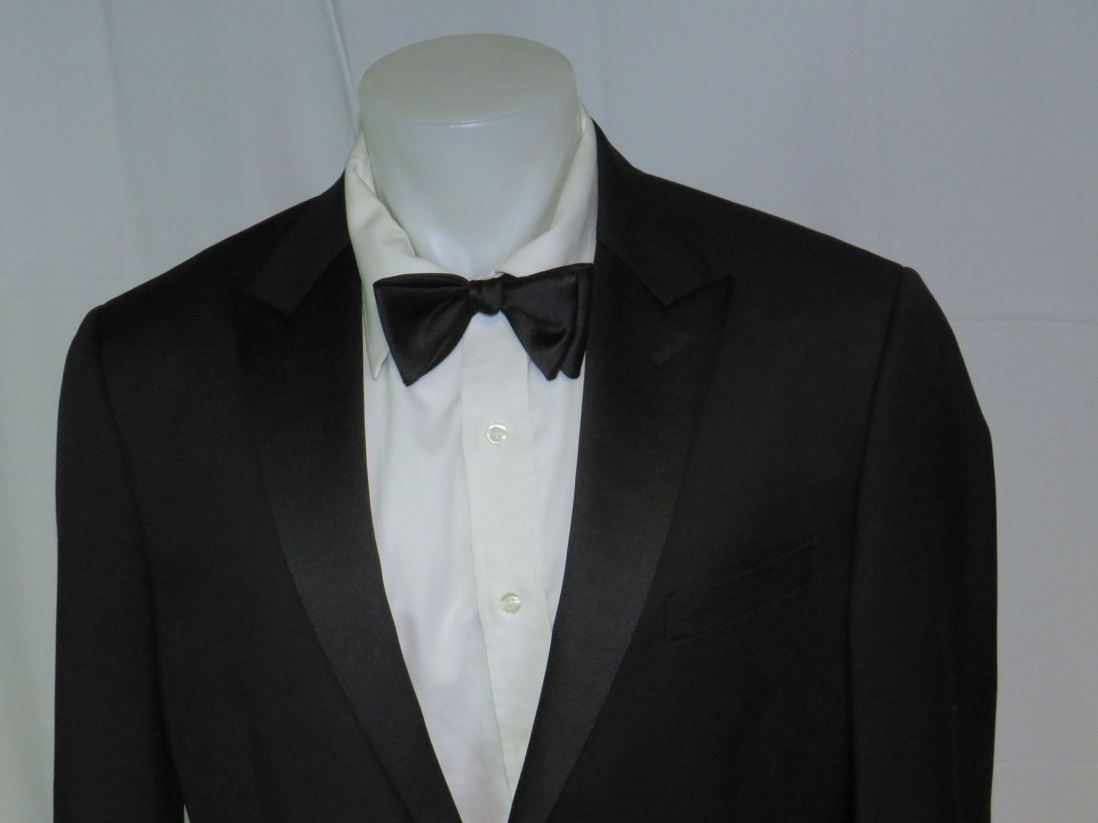 J.Crew Ludlow Tollegno Black Barathea Two Button Tuxedo Jacket 44R Size 44R - 2 Thumbnail