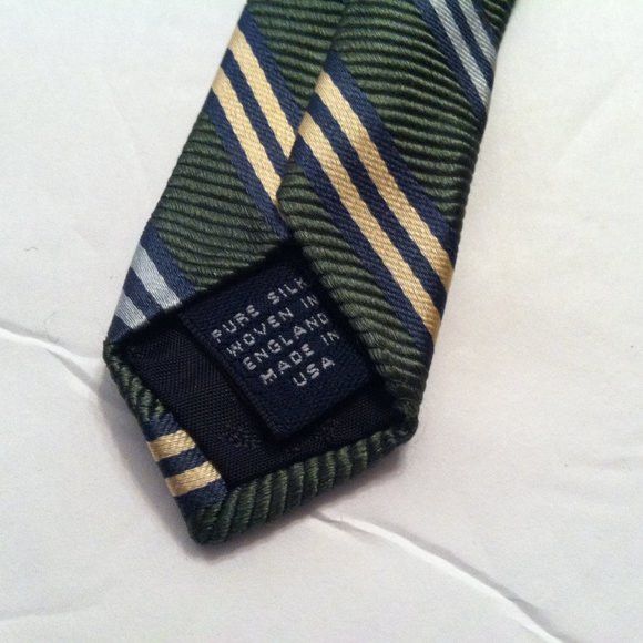 Brooks Brothers BROOKS BROTHERS MEN'S NEW GREEN 100%SILK TIE WIDTH: 3 3/4" Size ONE SIZE - 4 Thumbnail