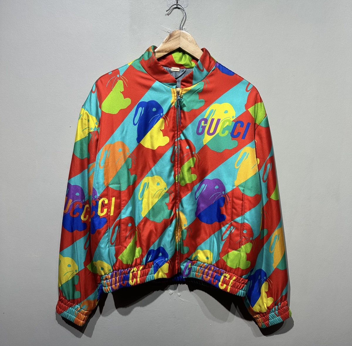Gucci Gucci Bunny Print Zip Jacket Size US S / EU 44-46 / 1 - 12 Thumbnail
