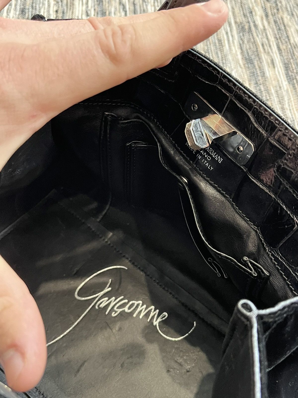 Emporio Armani Hype Giorgio Armani Gargonne bag luxury velour Y2K Size ONE SIZE - 21 Thumbnail