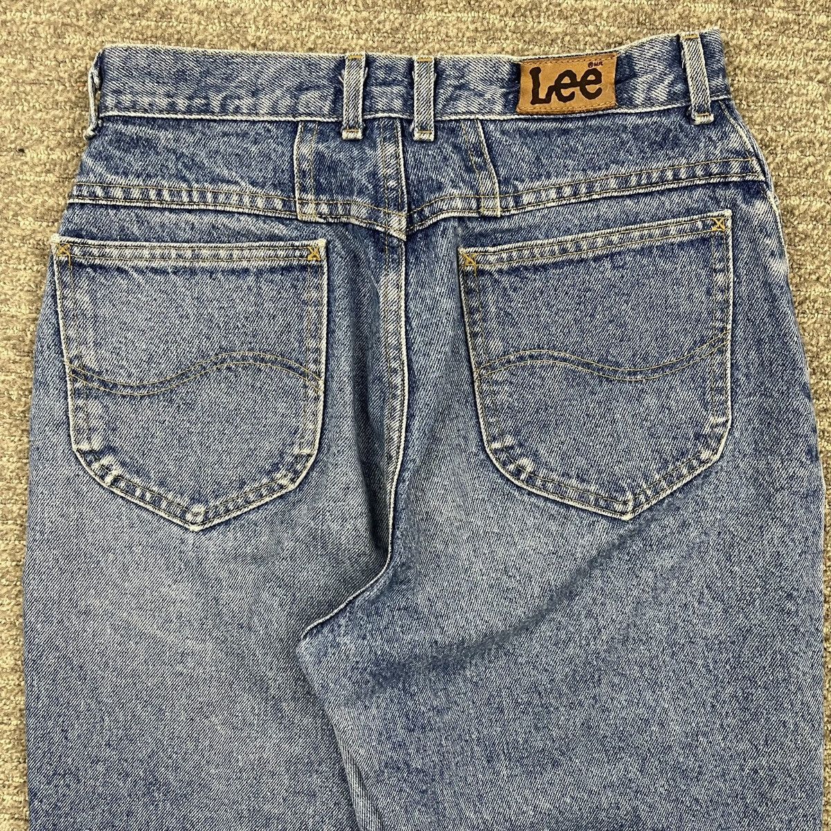 Lee LEE Riders Vintage Light Wash Denim Retro Mom Jeans Size 32" / US 10 / IT 46 - 8 Thumbnail