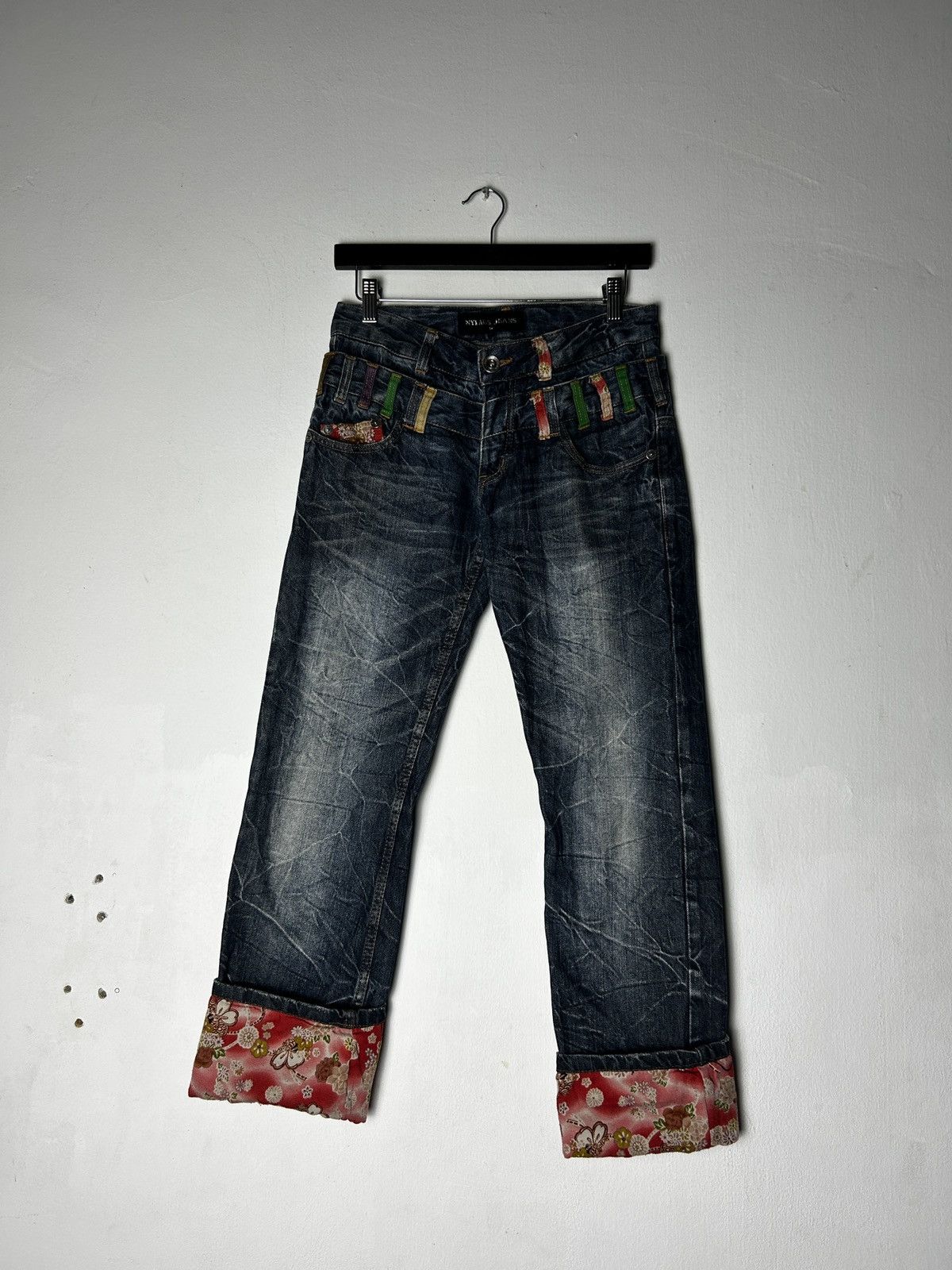 If Six Was Nine Nylaus double waist sick design grunge punk japanese style Size US 29 - 2 Thumbnail