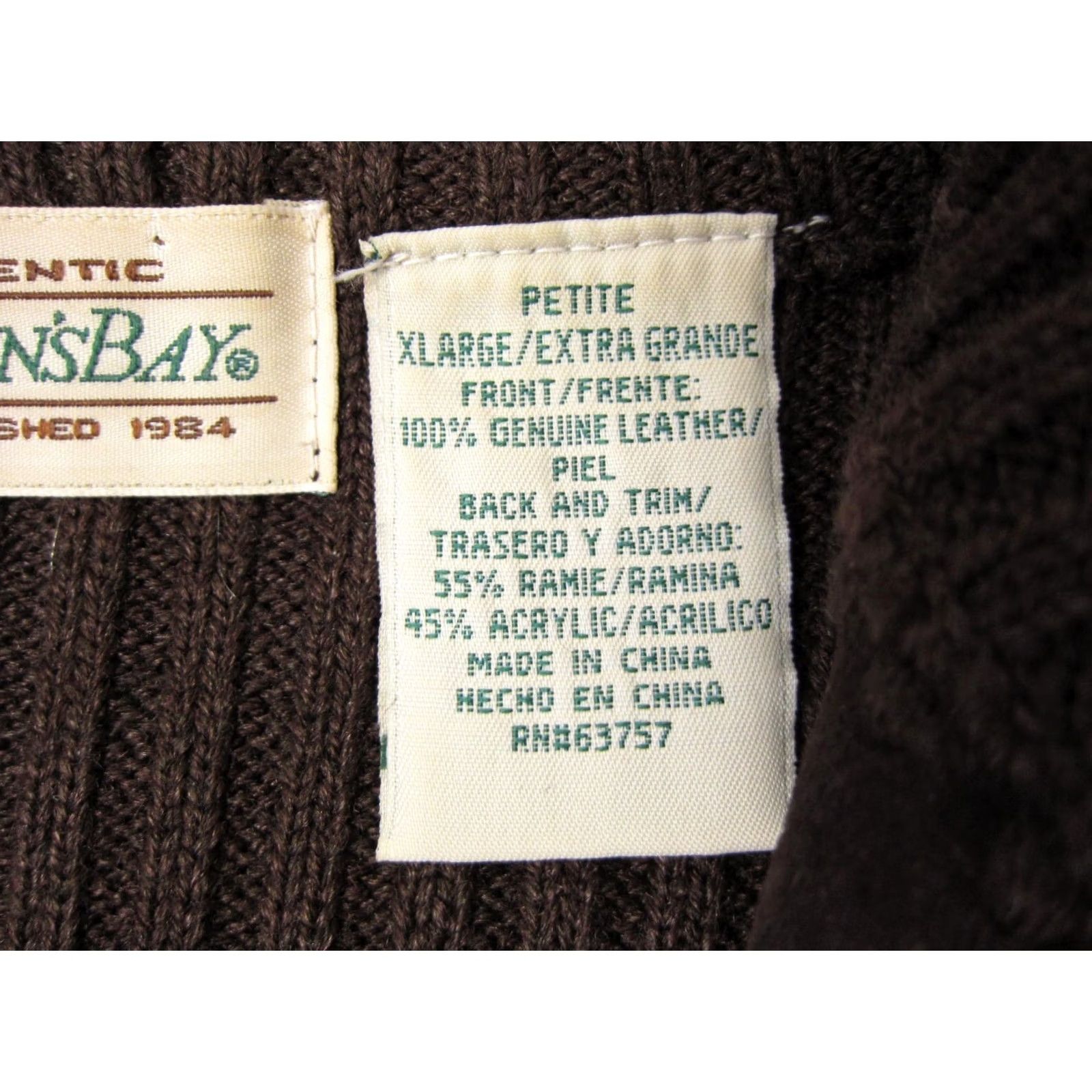 Vintage VINTAGE St Johns Bay Leather Vest Womens Petite Extra Large Brown Suede Sweater Biker Motorcycle Casual Travel Workwear Size XL / US 12-14 / IT 48-50 - 5 Thumbnail