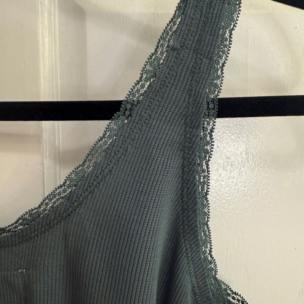 Chaser Brand Women's Chaser Tank Top, Size S, Green/gray Size S / US 4 / IT 40 - 2 Thumbnail
