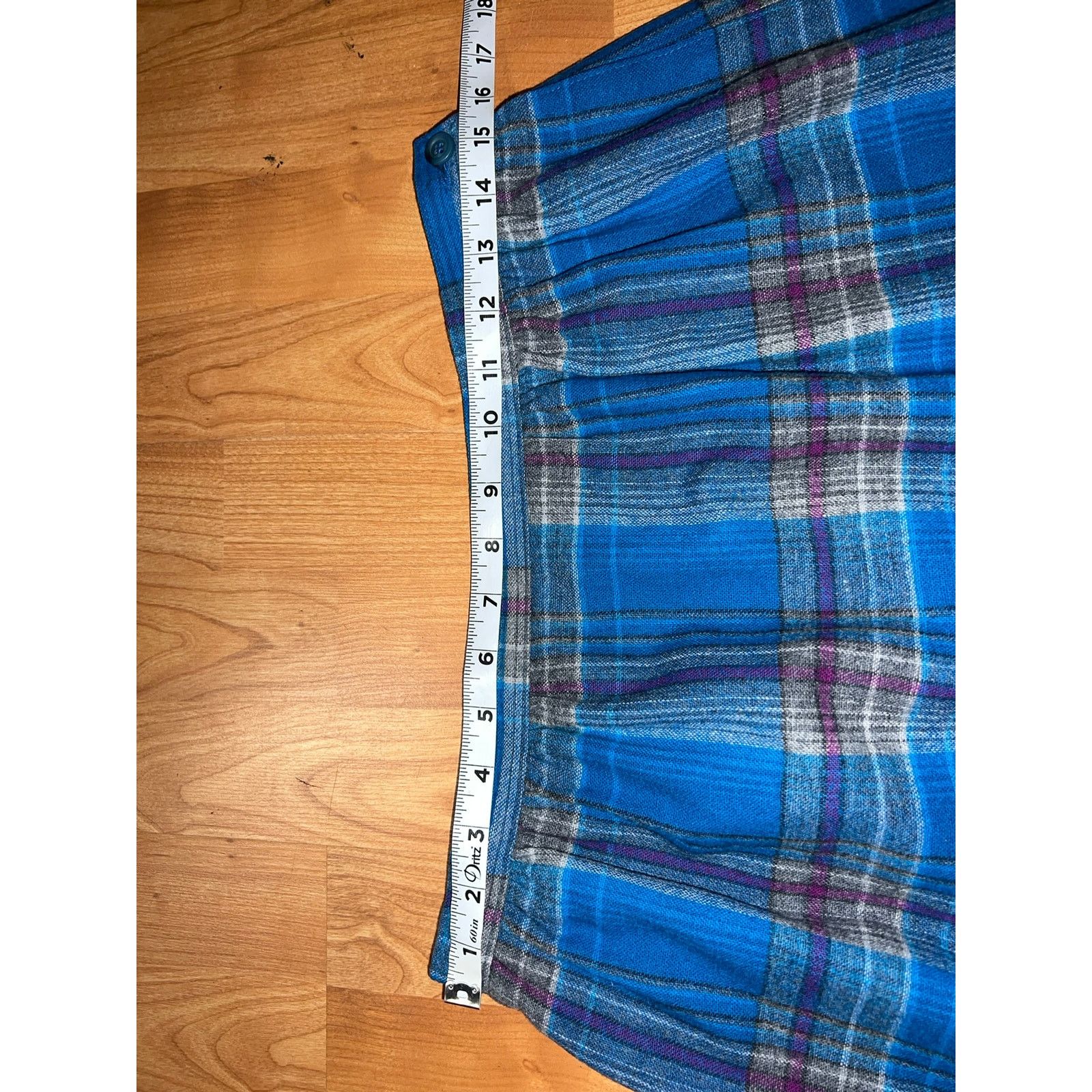 Pendleton Vintage Pendleton Skirt Pure Virgin Wool Blue Plaid 14 Size 30" / US 8 / IT 44 - 6 Thumbnail