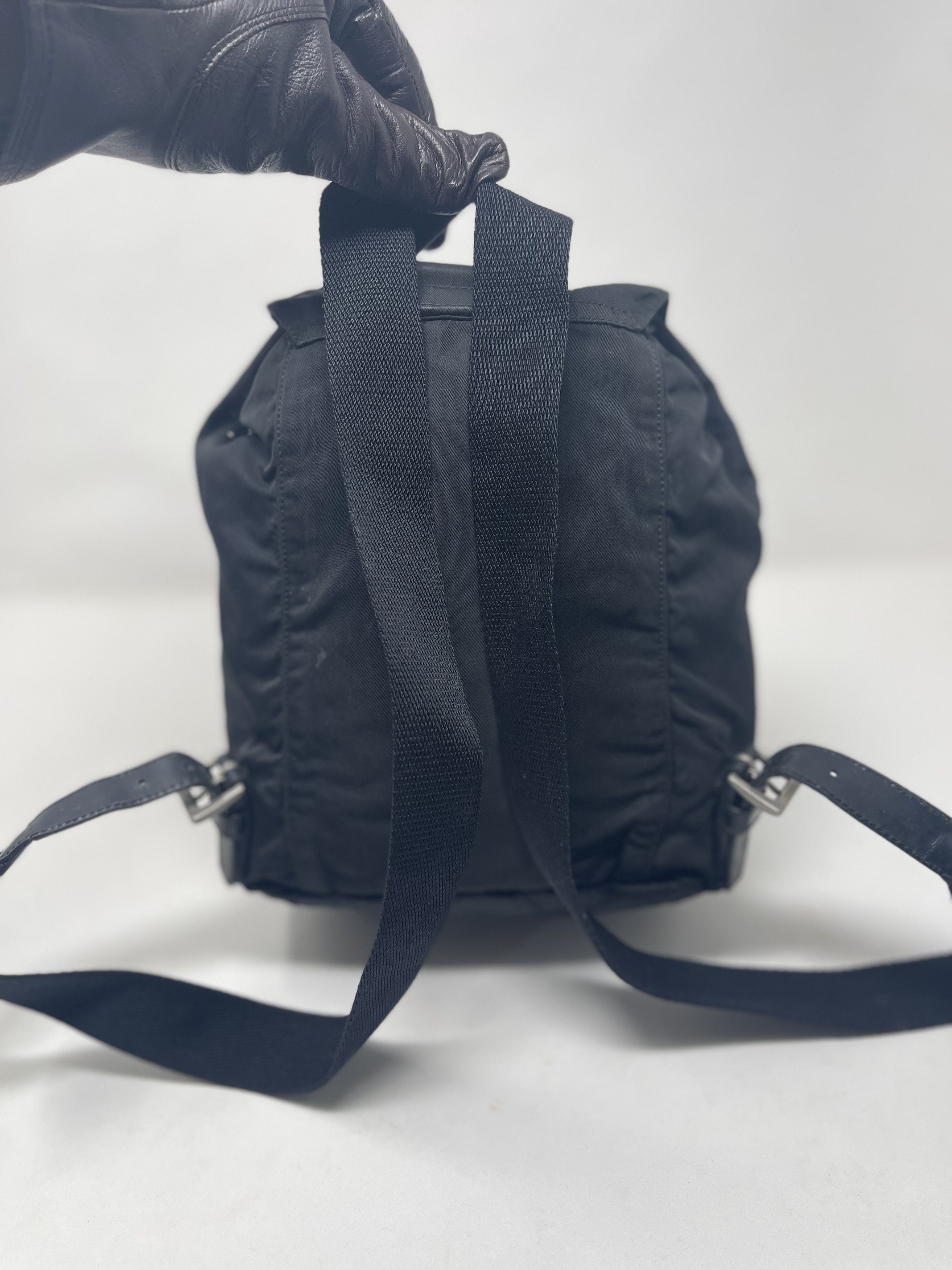 Prada Mini Prada Nylon Black BackPack Size ONE SIZE - 4 Thumbnail