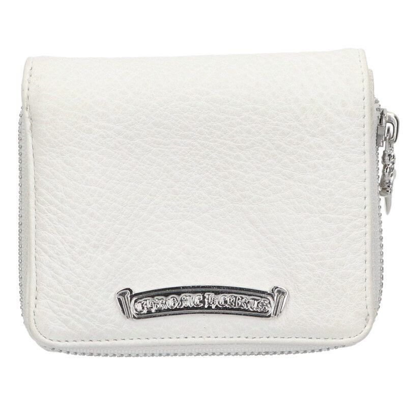 Chrome Hearts Square Zip Leather Wallet