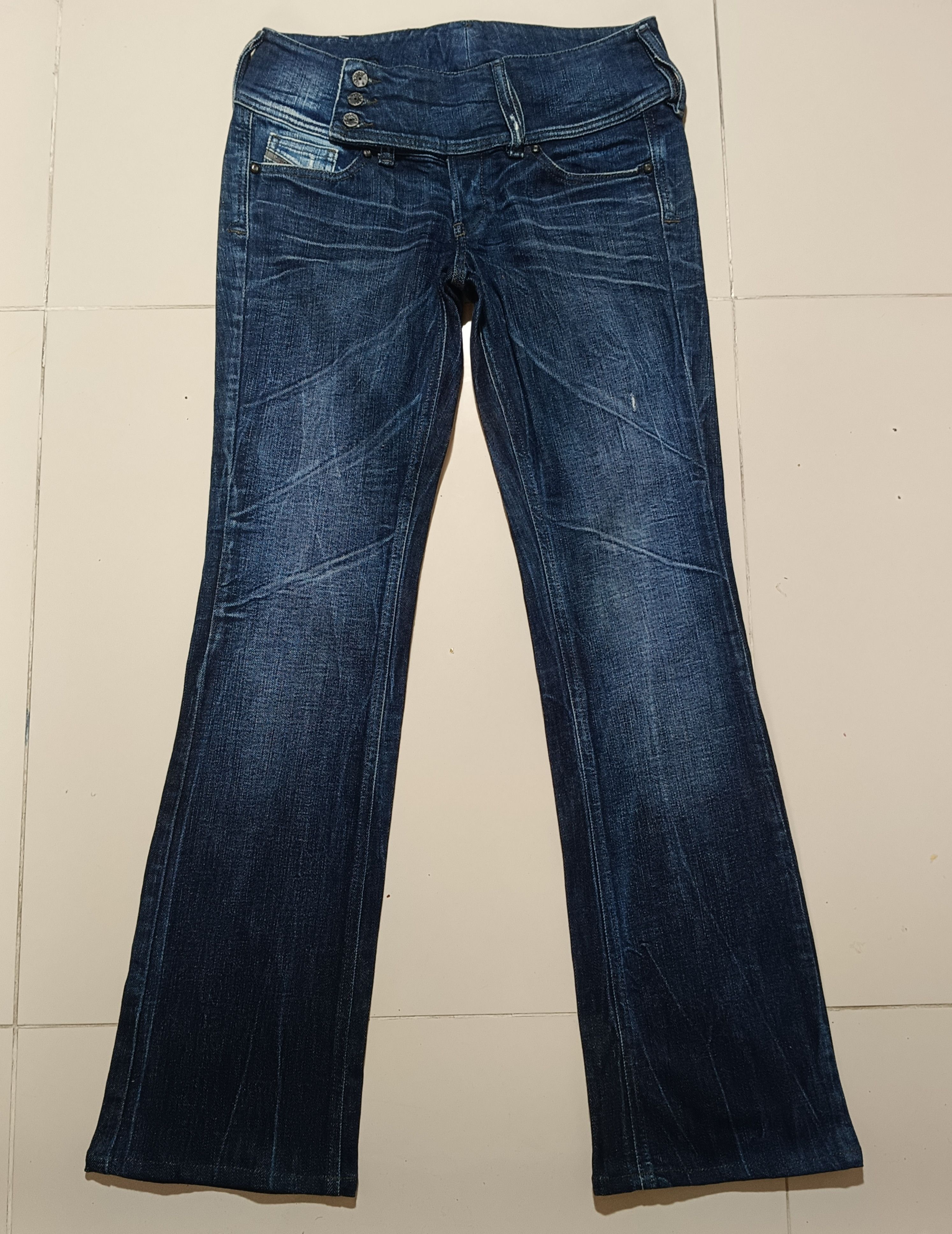 If Six Was Nine × Le Grande Bleu (L.G.B.) Vintage Flare Diesel Denim Jeans Size US 28 / EU 44 - 2 Thumbnail