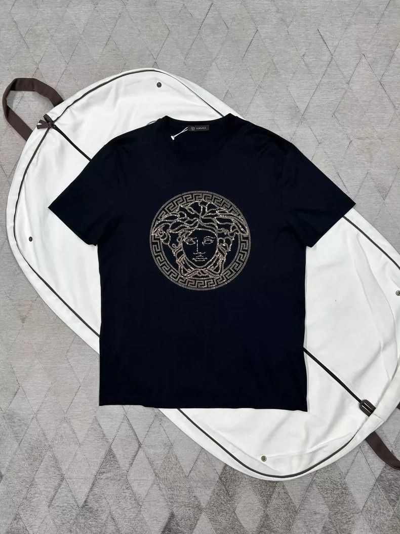 Versace Versace Rhinestone Medusa T-shirt Size US XXL / EU 58 / 5 - 1 Thumbnail