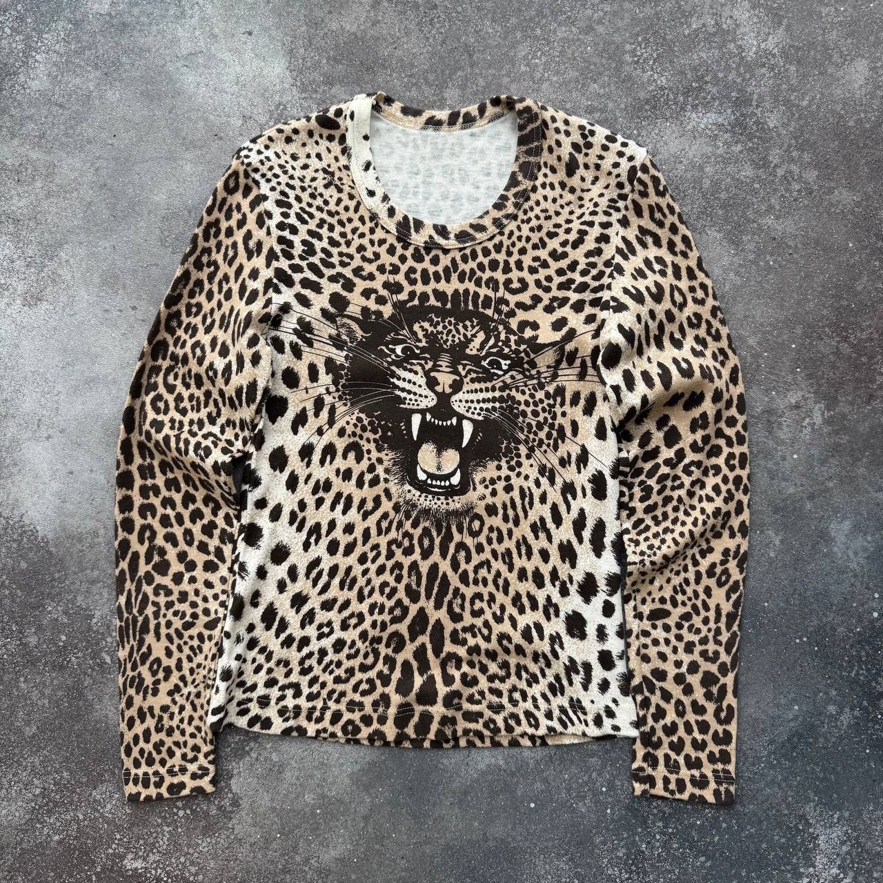 20471120 × Vintage Leopard Printed D&G Style Vintage Long Sleeve Top Size M / US 6-8 / IT 42-44 - 1 Thumbnail