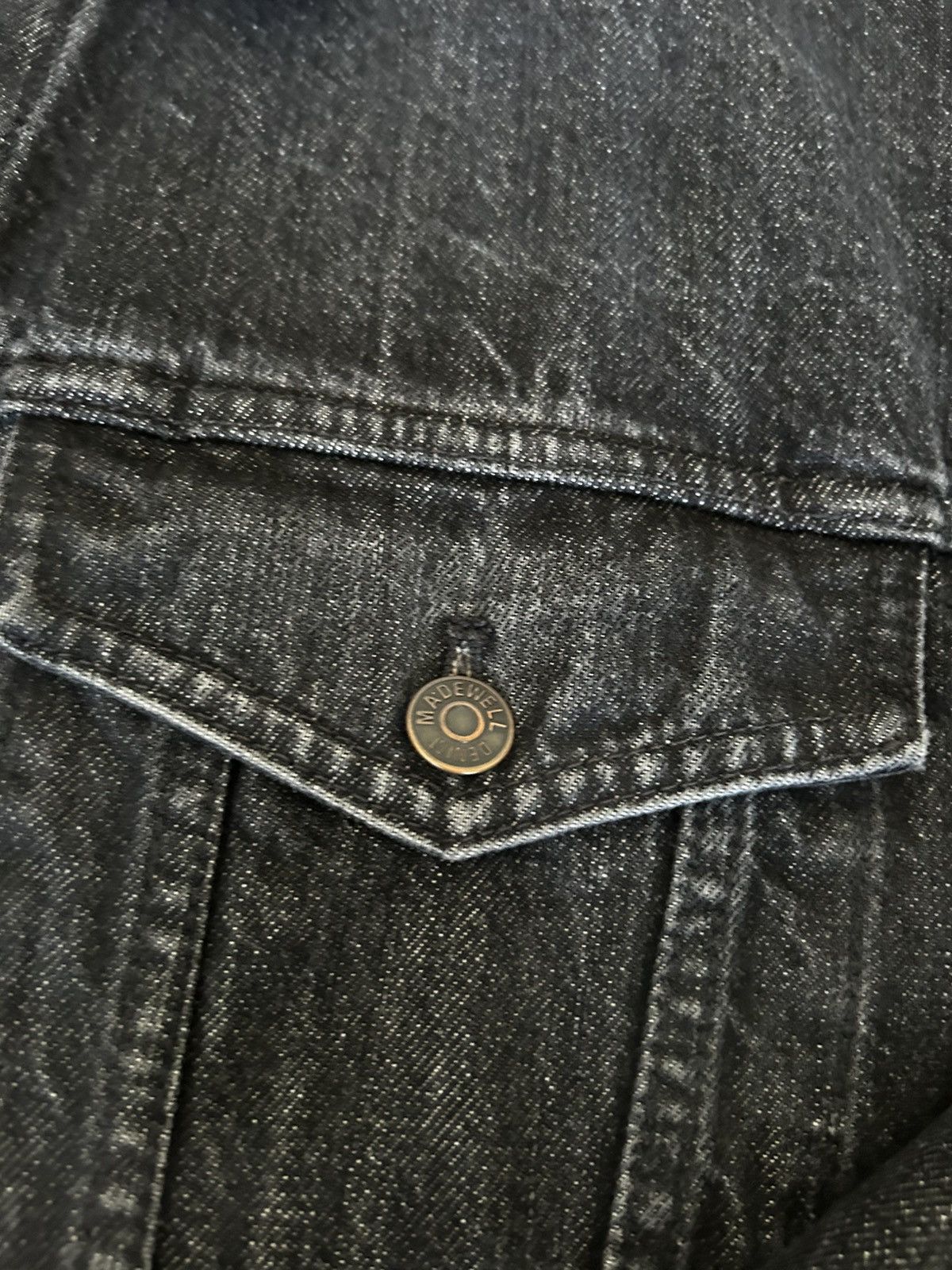 Madewell Madewell Dark Distressed Denim Jacket Oversized Size US XXL / EU 58 / 5 - 4 Thumbnail