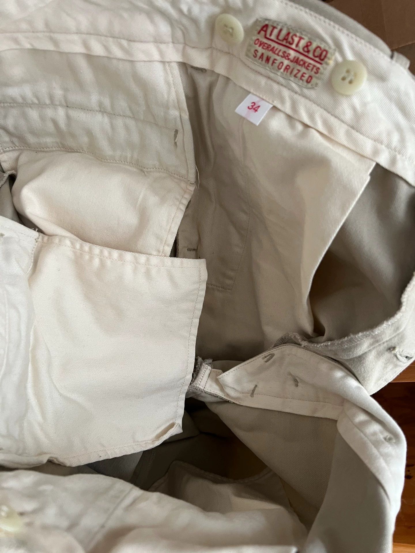 At Last & Co Atlast&Co Timeworn Ivory 34 High-Waist Pants Size US 34 / EU 50 - 9 Thumbnail